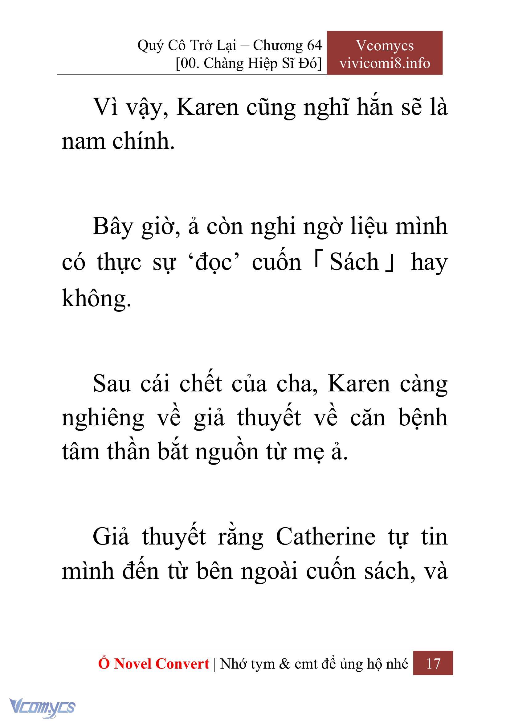 [Novel] Quý Cô Trở Lại Chap 64 - Trang 2
