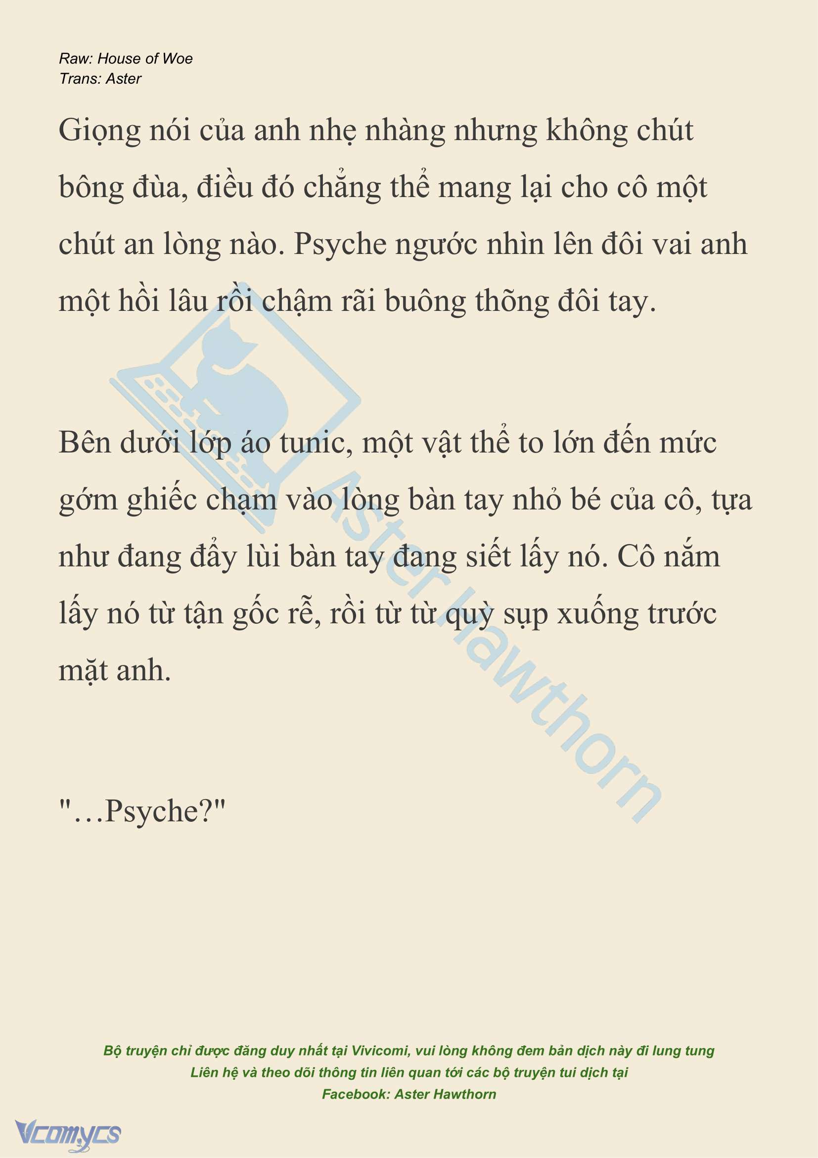 [NOVEL] Dành Cho Các Nữ Thần: Dành cho Psyche Chap 30 - Trang 2