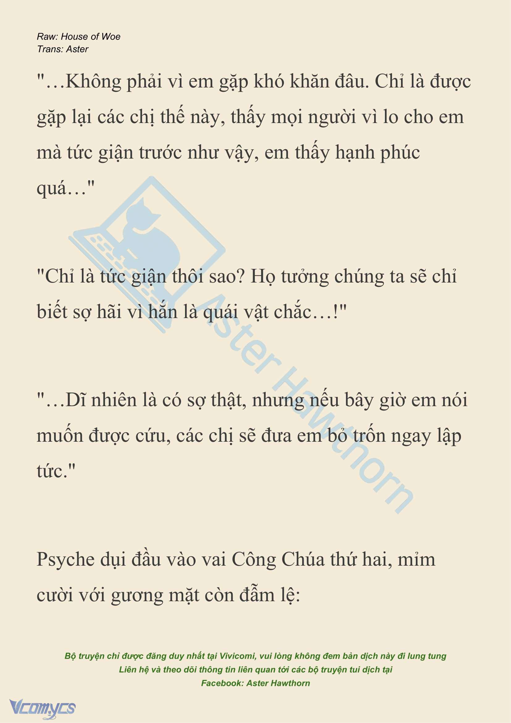 [NOVEL] Dành Cho Các Nữ Thần: Dành cho Psyche Chap 31 - Trang 2