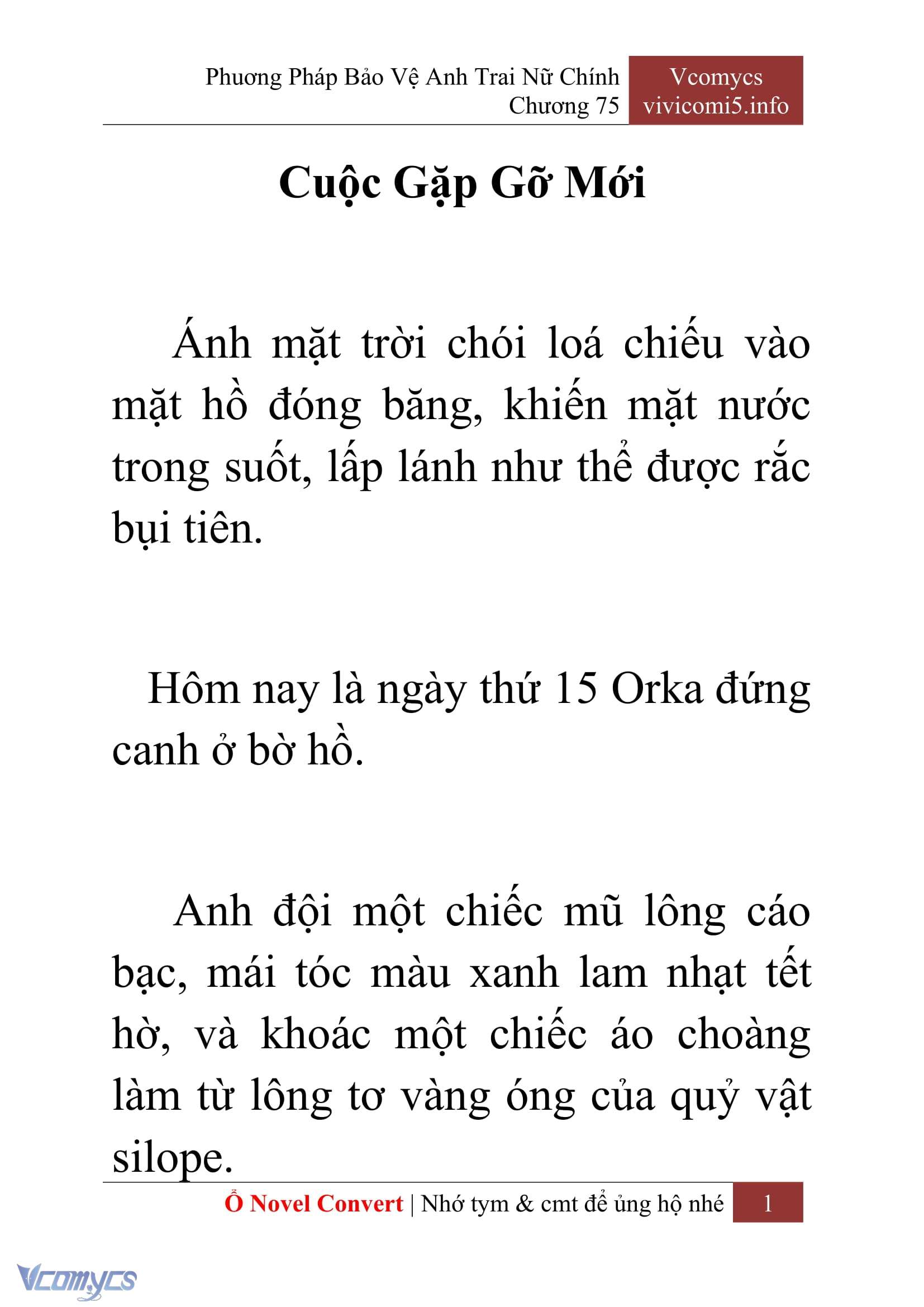 [Novel] Phương Pháp Bảo Vệ Anh Trai Nữ Chính Chap 75 - Trang 2