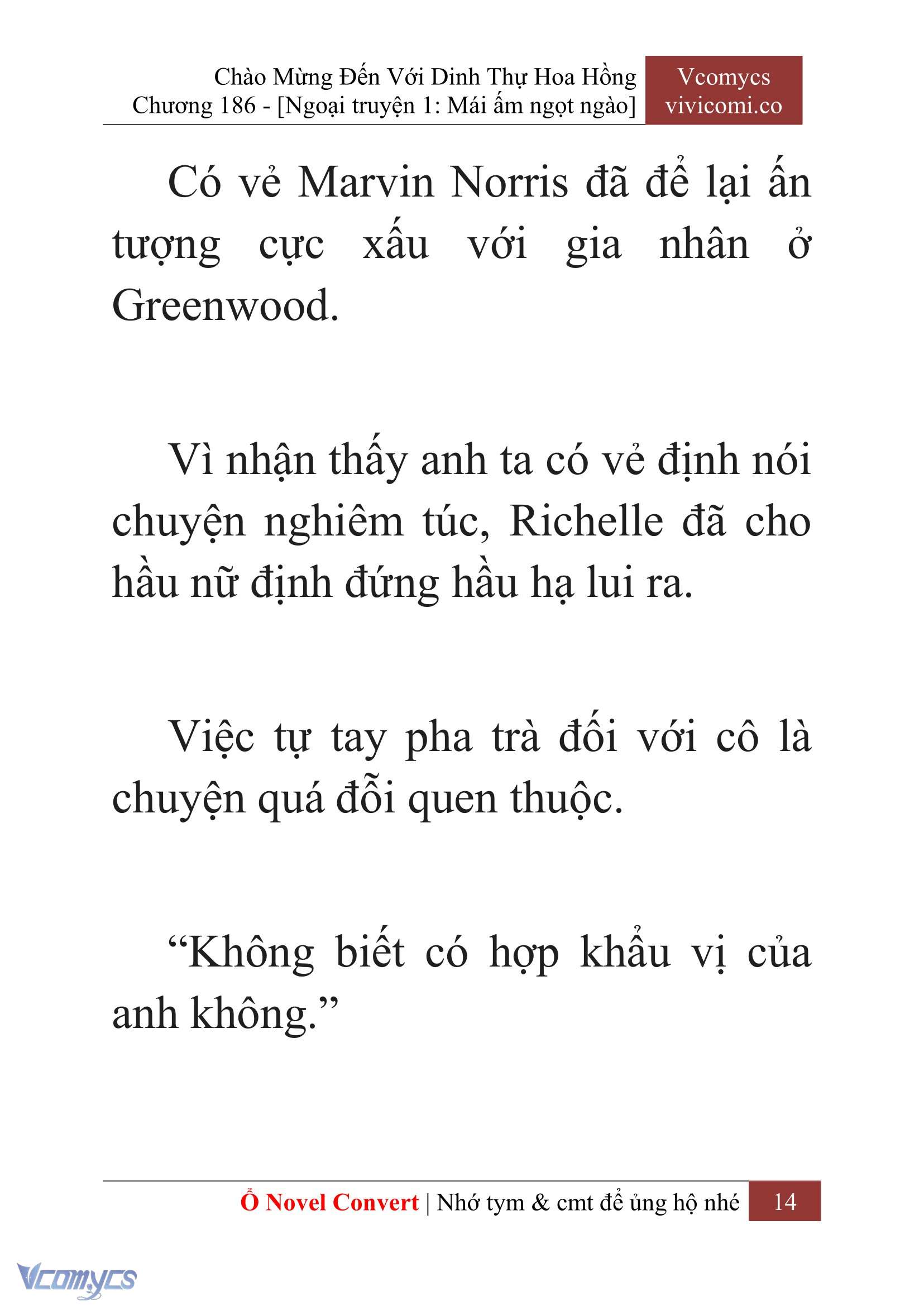 [Novel] Chào Mừng Đến Với Dinh Thự Hoa Hồng Chap 186 - Trang 2