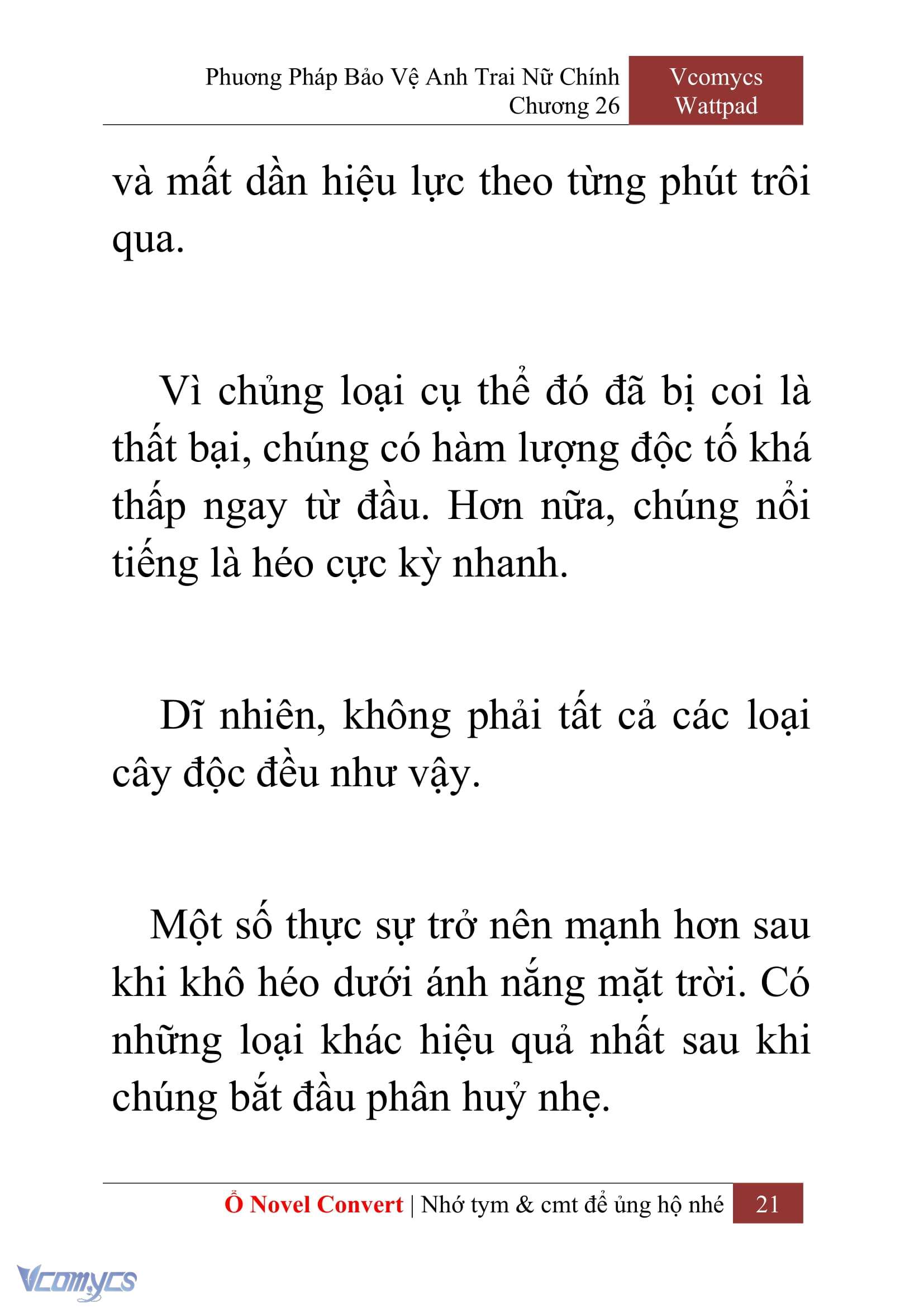 [Novel] Phương Pháp Bảo Vệ Anh Trai Nữ Chính Chap 26 - Trang 2
