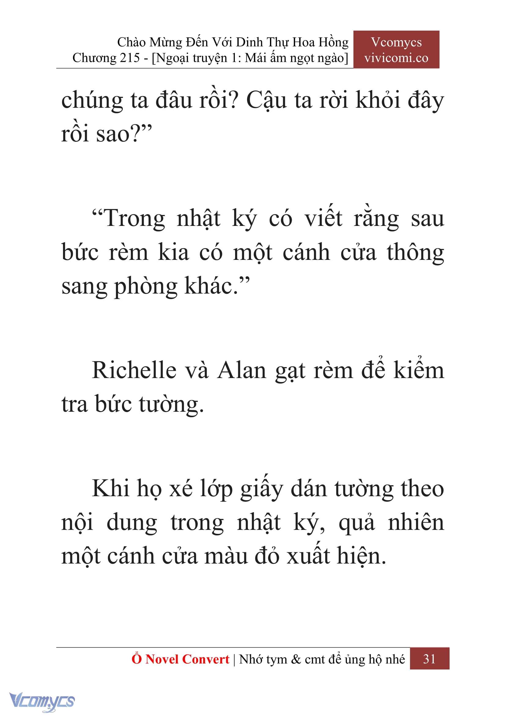 [Novel] Chào Mừng Đến Với Dinh Thự Hoa Hồng Chap 215 - Trang 2