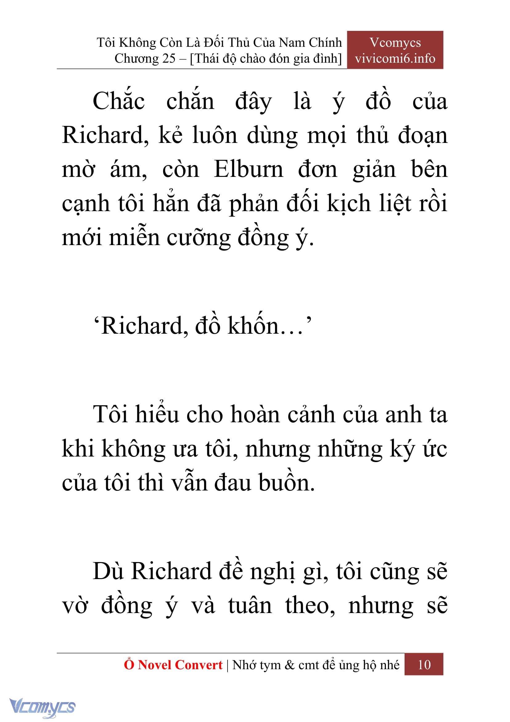 [Novel] Tôi Không Còn Là Đối Thủ Của Nam Chính Chap 25 - Trang 2