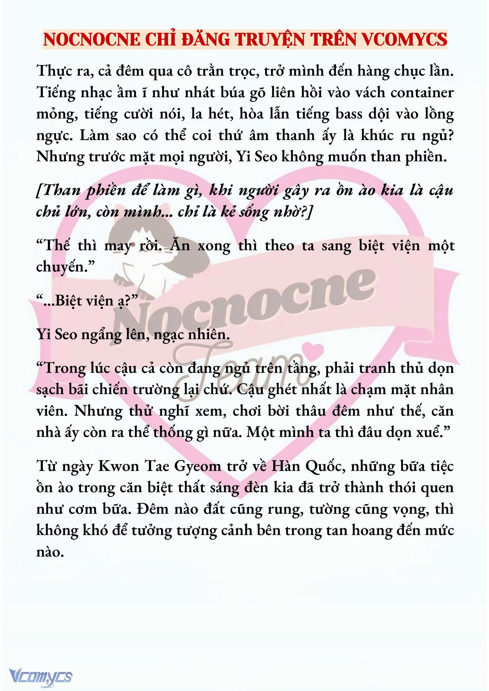 [NOVEL] NGỌN ĐÈN BIỆT VIỆN KHÔNG BAO GIỜ TẮT Chap 5 - Trang 2