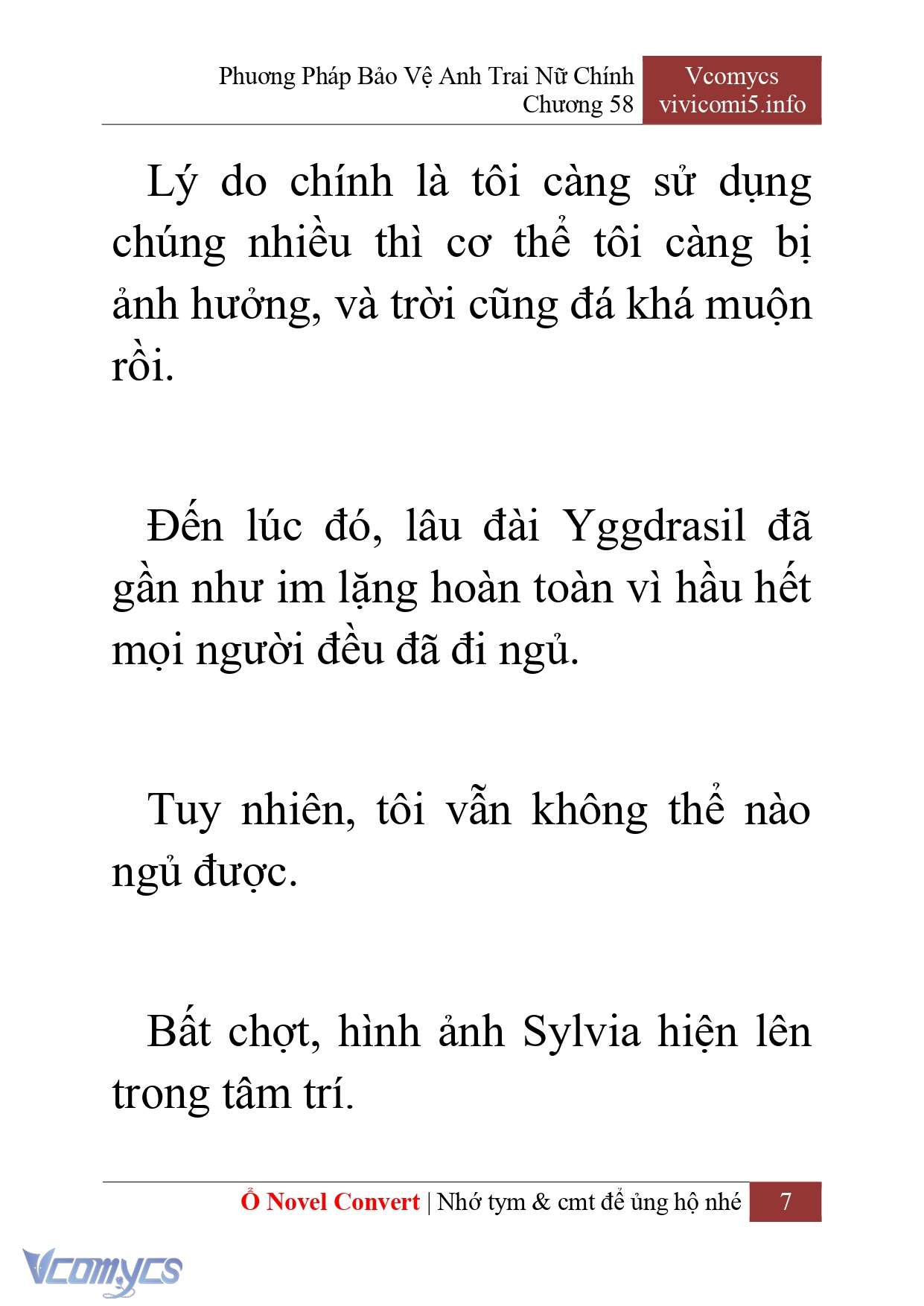 [Novel] Phương Pháp Bảo Vệ Anh Trai Nữ Chính Chap 58 - Trang 2