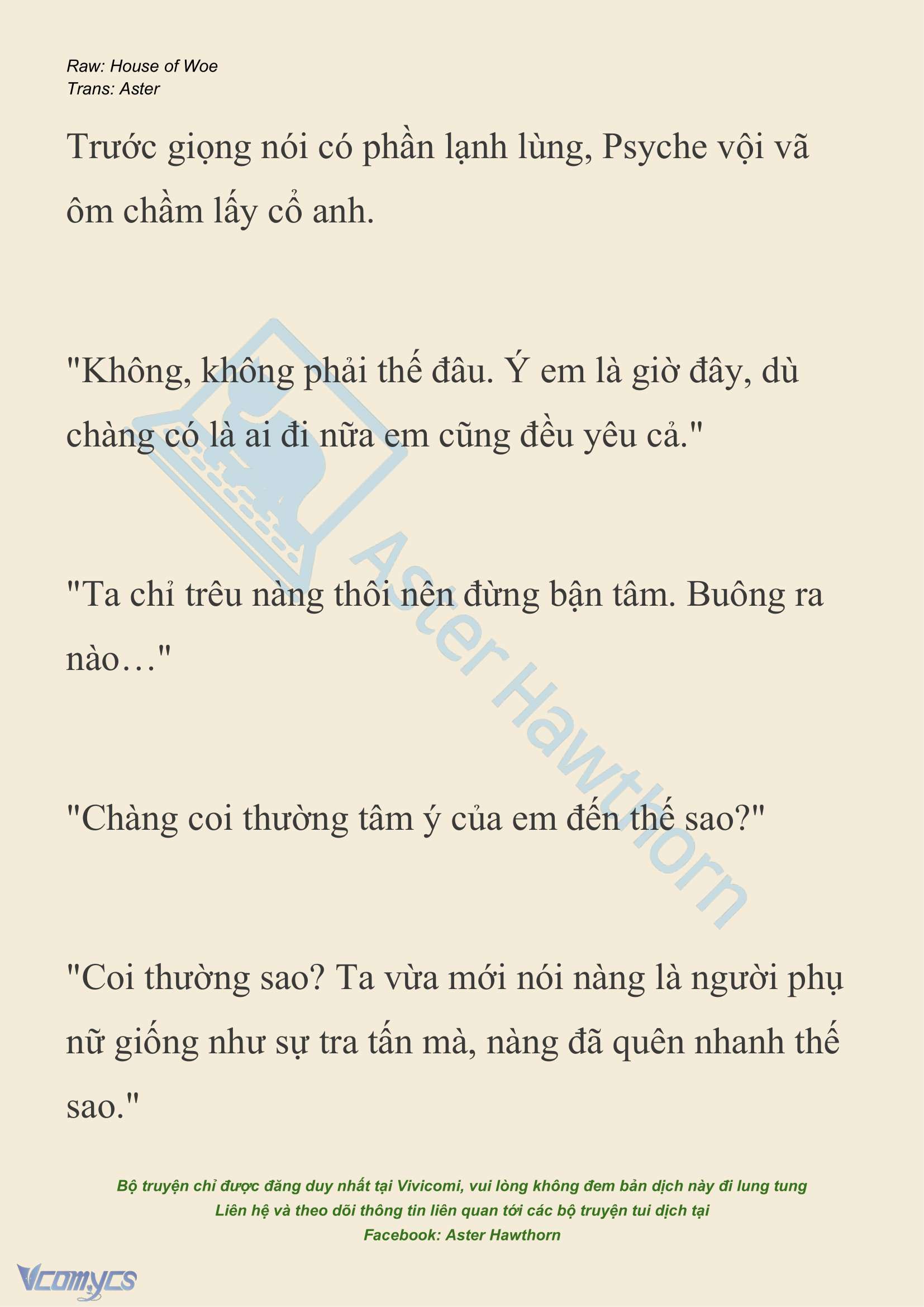 [NOVEL] Dành Cho Các Nữ Thần: Dành cho Psyche Chap 24 - Next Chap 25