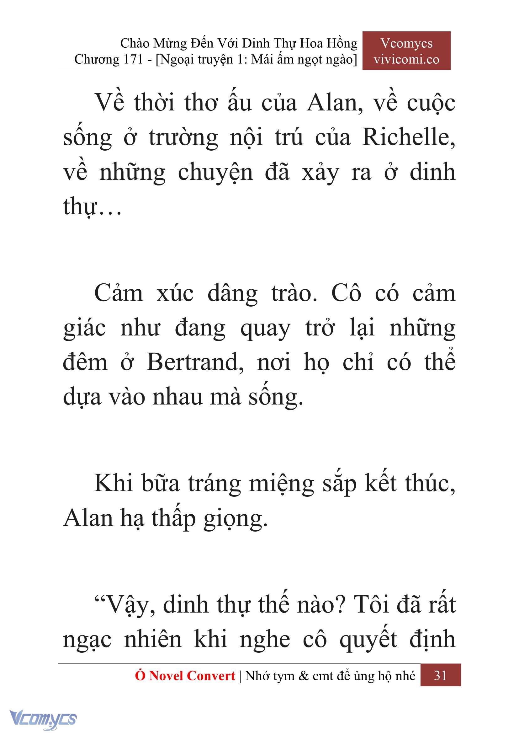 [Novel] Chào Mừng Đến Với Dinh Thự Hoa Hồng Chap 171 - Trang 2