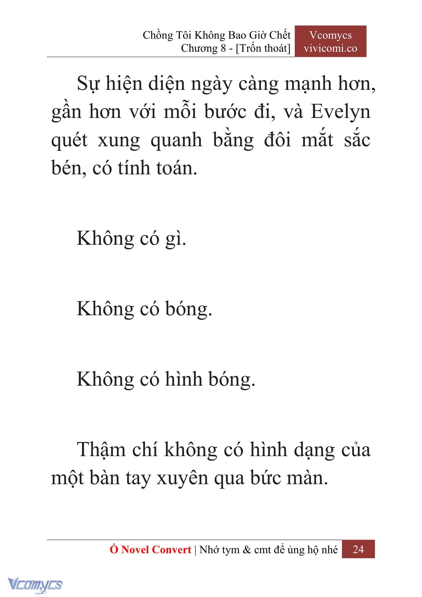 [Novel] Chồng Tôi Không Bao Giờ Chết Chap 8 - Trang 2