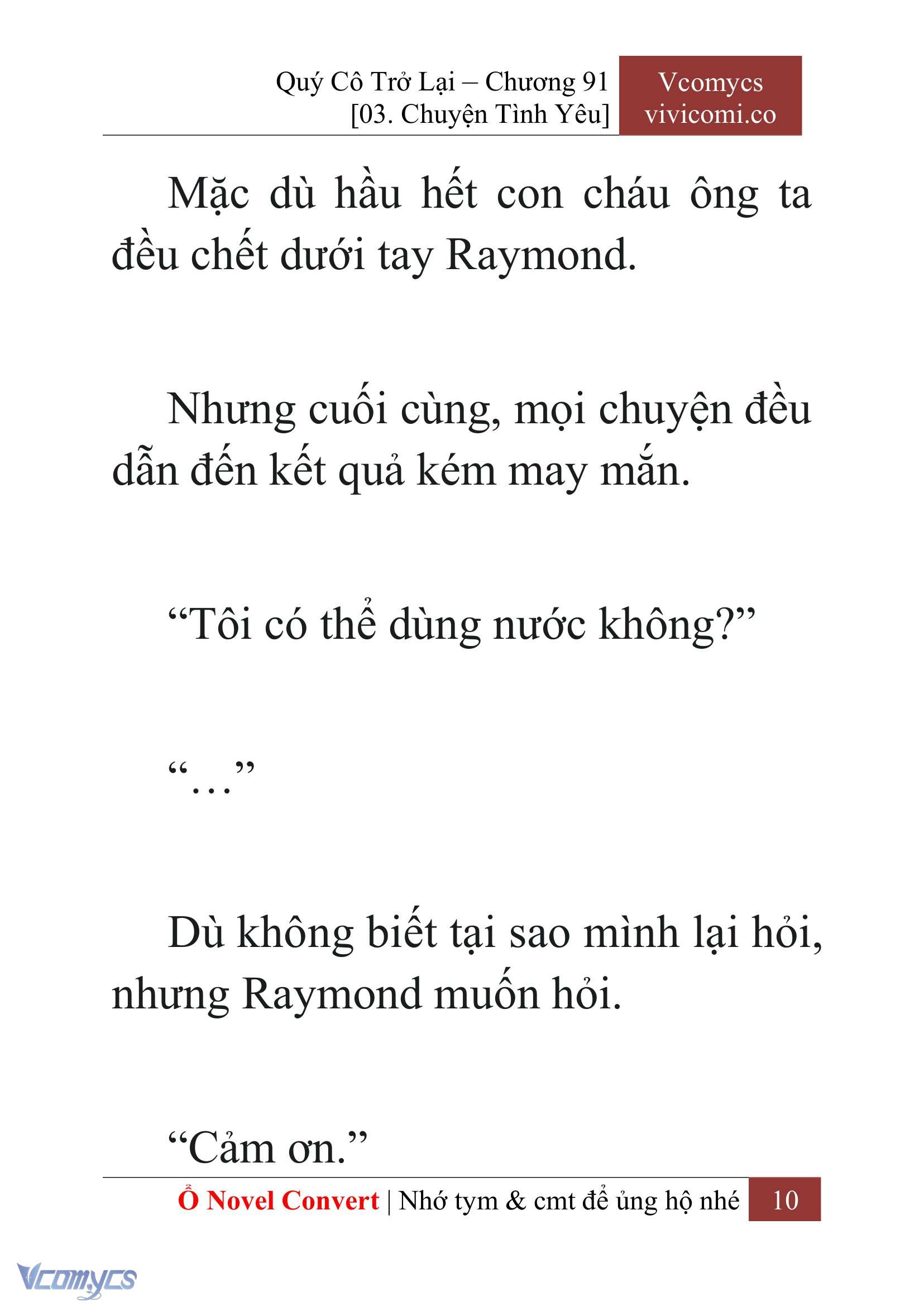 [Novel] Quý Cô Trở Lại Chap 91 - Trang 2