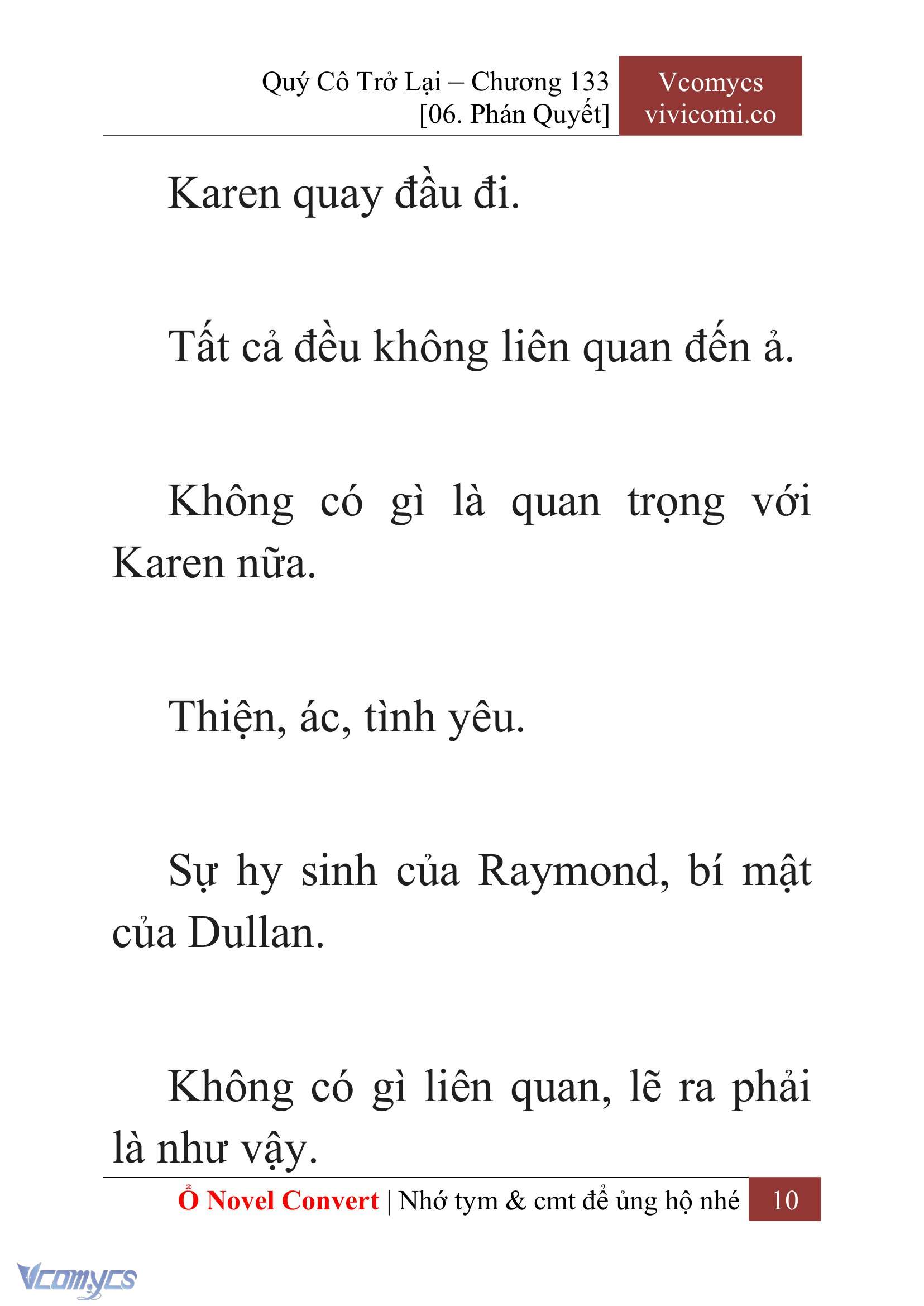 [Novel] Quý Cô Trở Lại Chap 133 - Trang 2