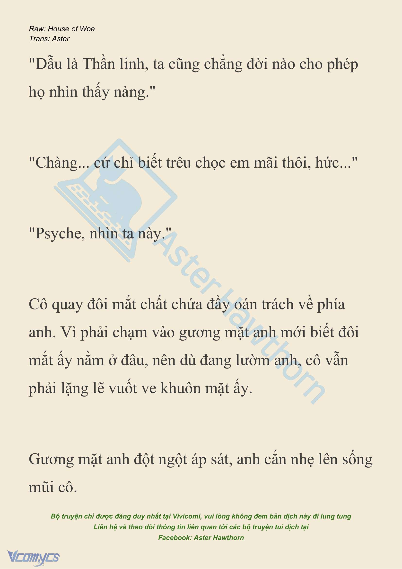 [NOVEL] Dành Cho Các Nữ Thần: Dành cho Psyche Chap 23 - Trang 2
