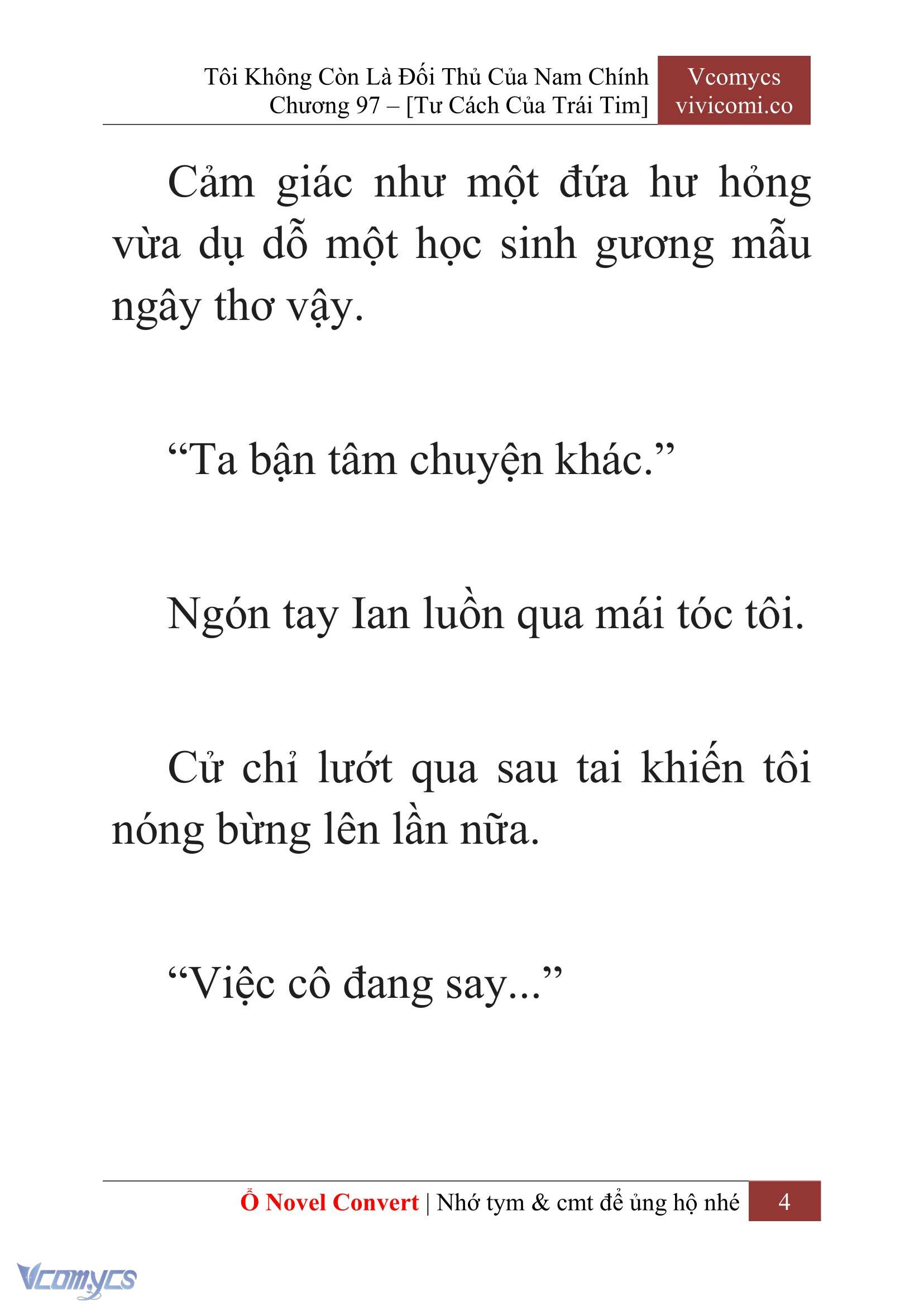 [Novel] Tôi Không Còn Là Đối Thủ Của Nam Chính Chap 97 - Trang 2