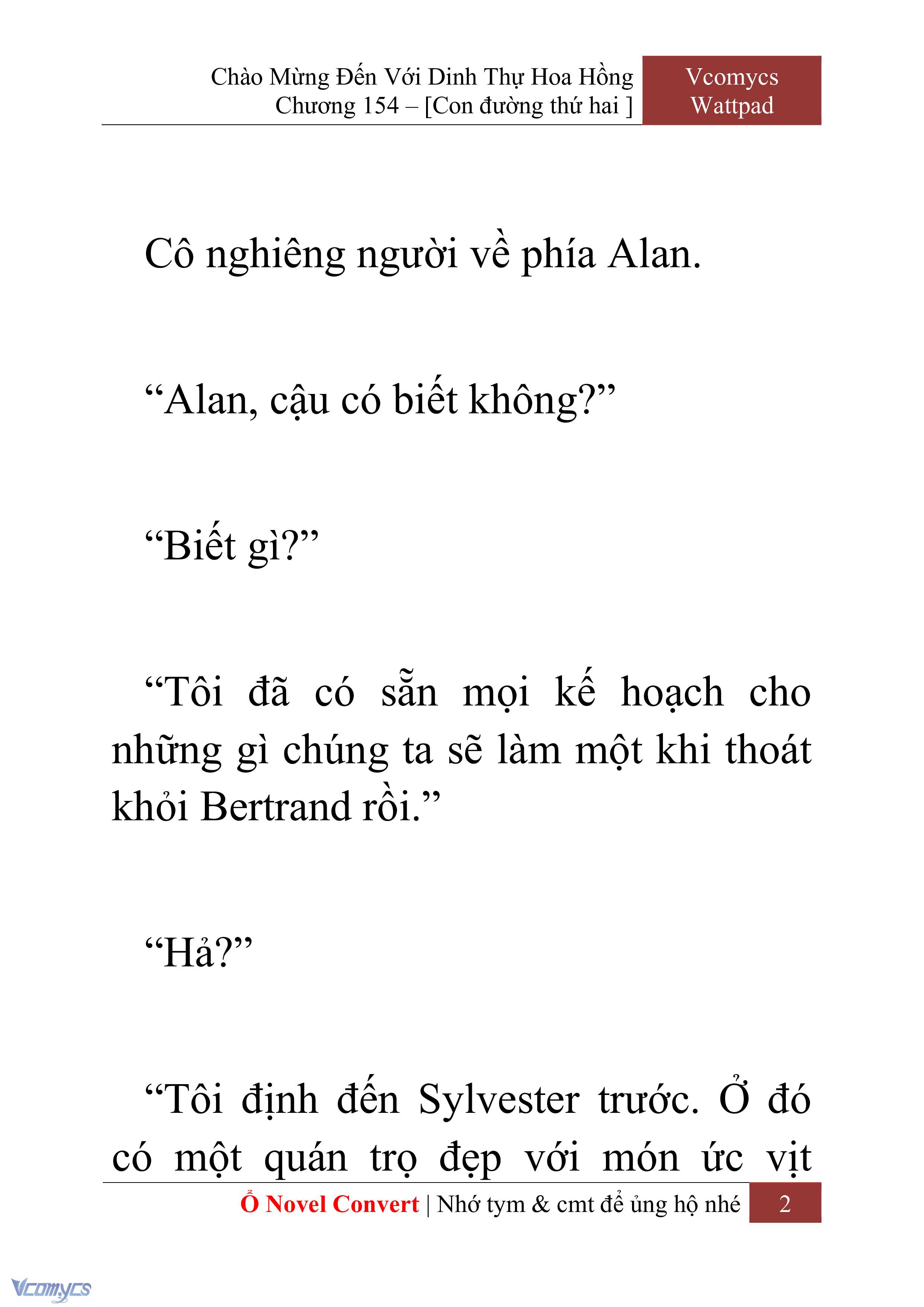 [Novel] Chào Mừng Đến Với Dinh Thự Hoa Hồng Chap 154 - Trang 2