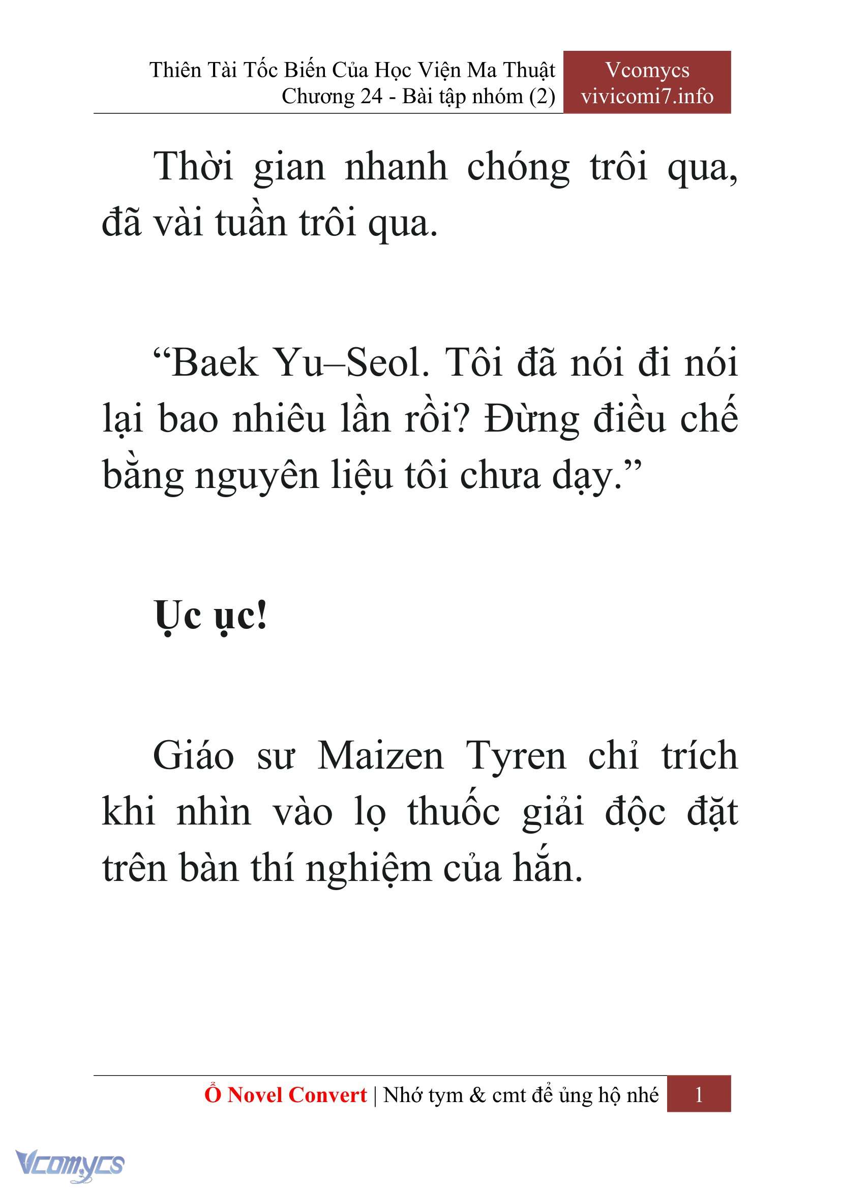 [Novel] Thiên Tài Tốc Biến Của Học Viện Ma Thuật Chap 24 - Trang 2