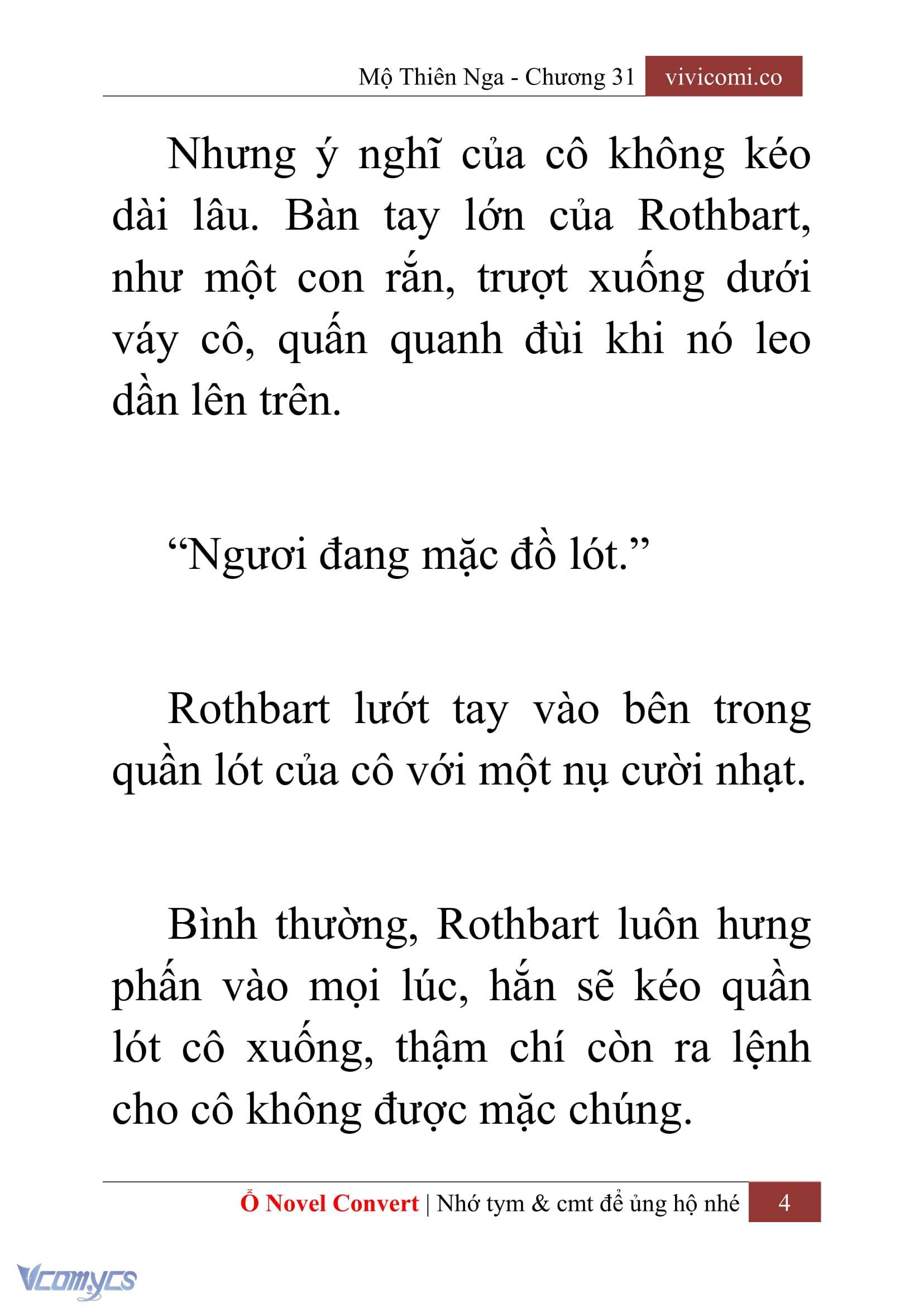 [Novel] Mộ Thiên Nga Chap 31 - Trang 2