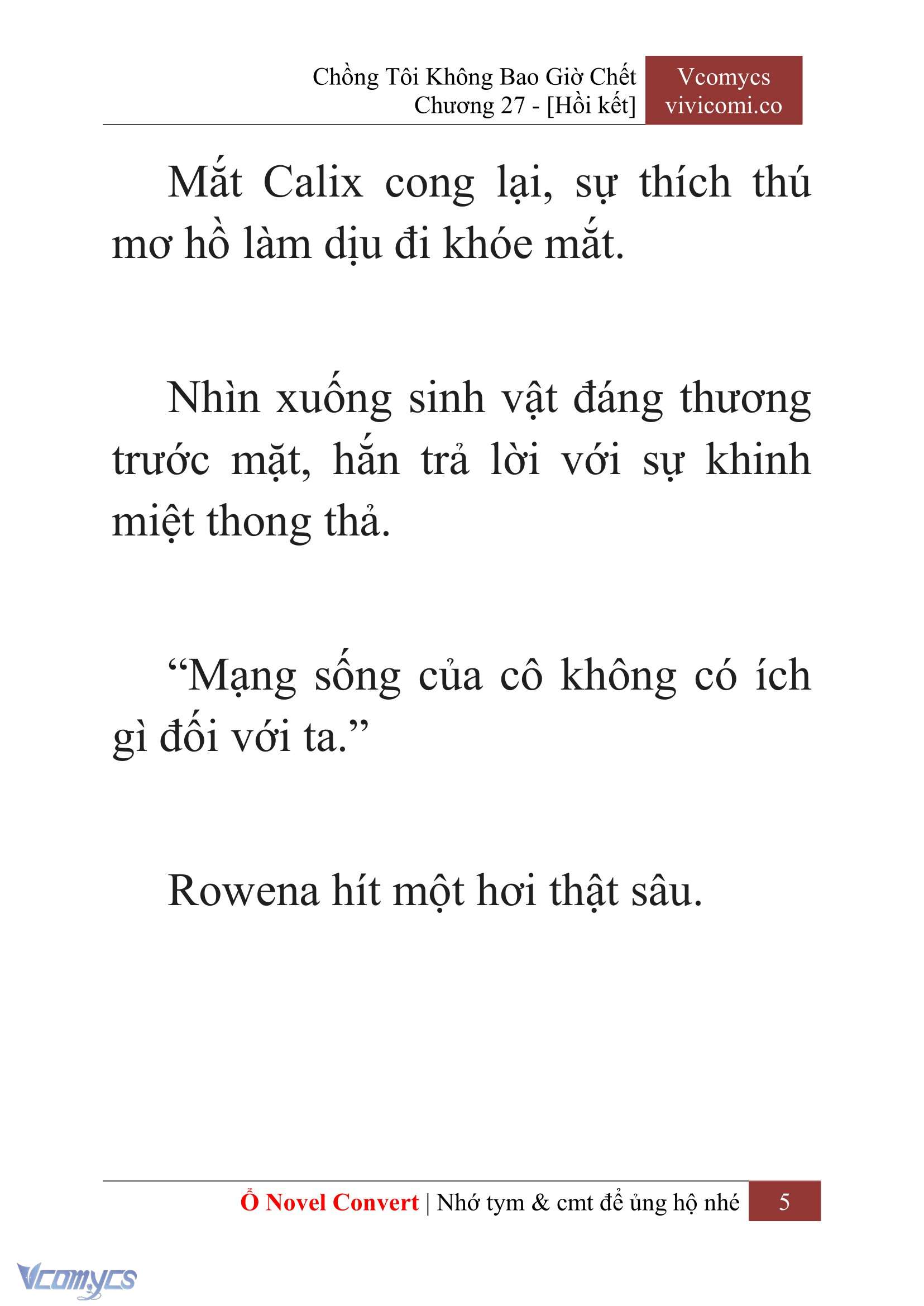 [Novel] Chồng Tôi Không Bao Giờ Chết Chap 27 - Trang 2