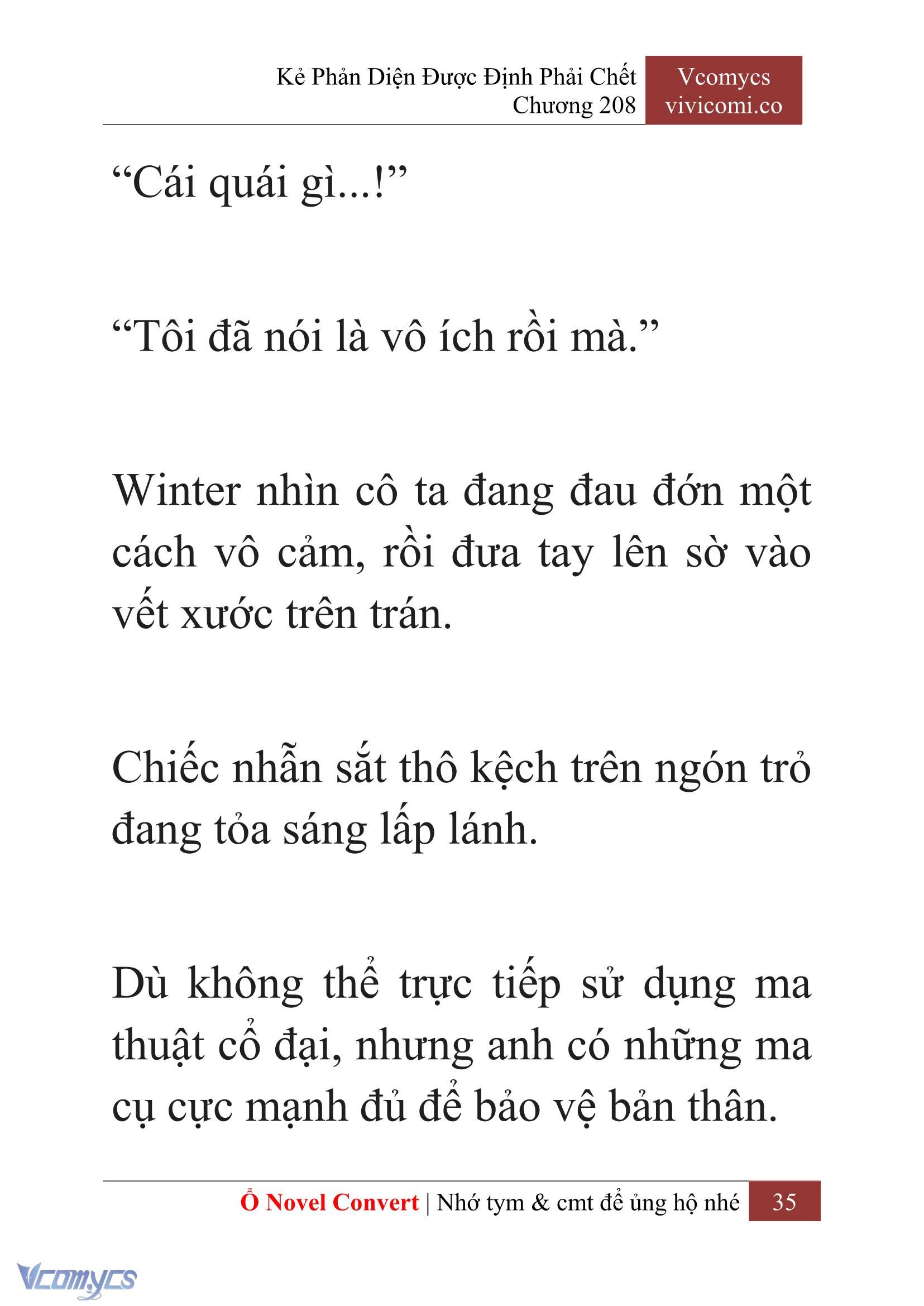[Novel] Kẻ Phản Diện Được Định Phải Chết Chap 208 - Trang 2