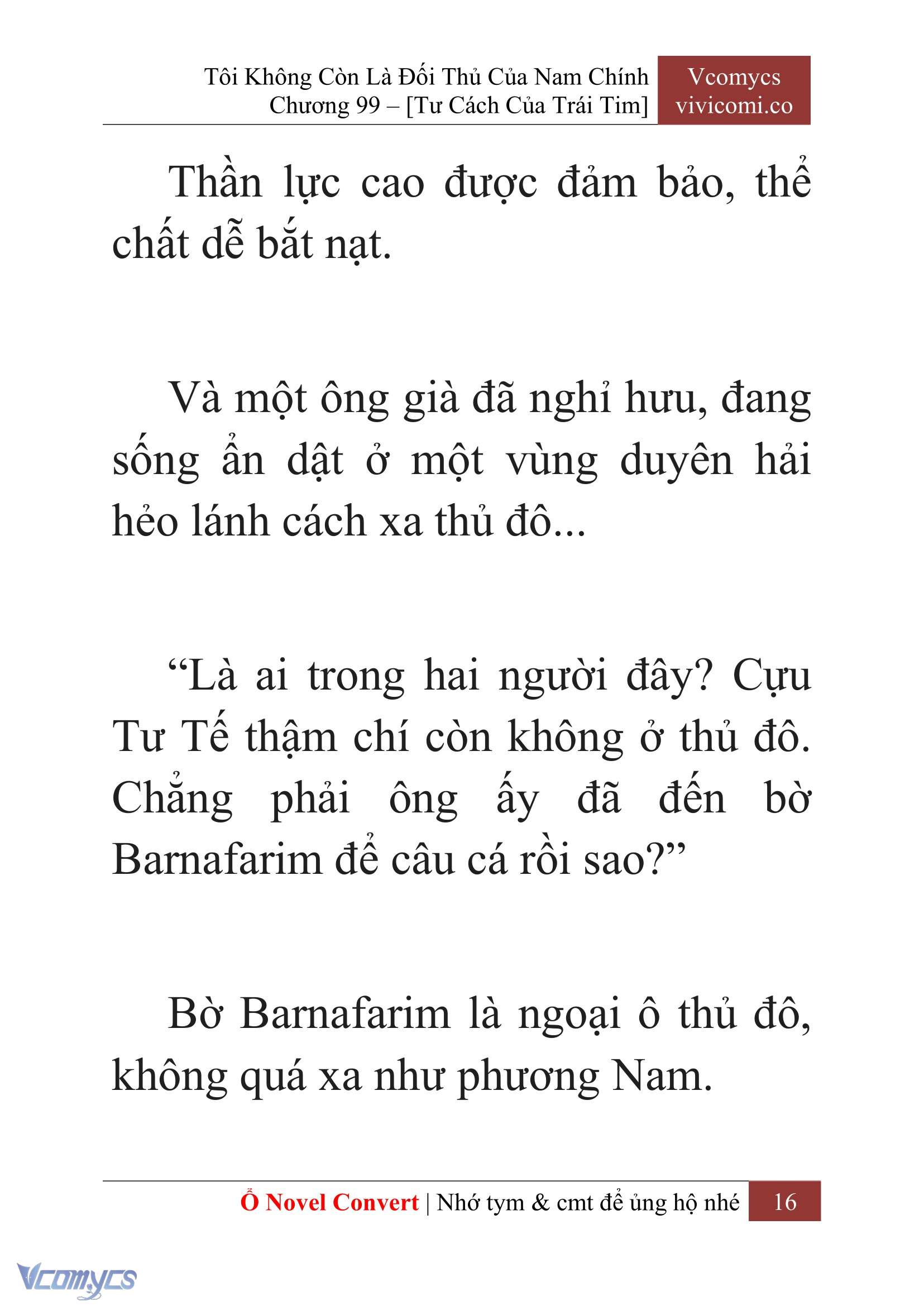 [Novel] Tôi Không Còn Là Đối Thủ Của Nam Chính Chap 99 - Trang 2
