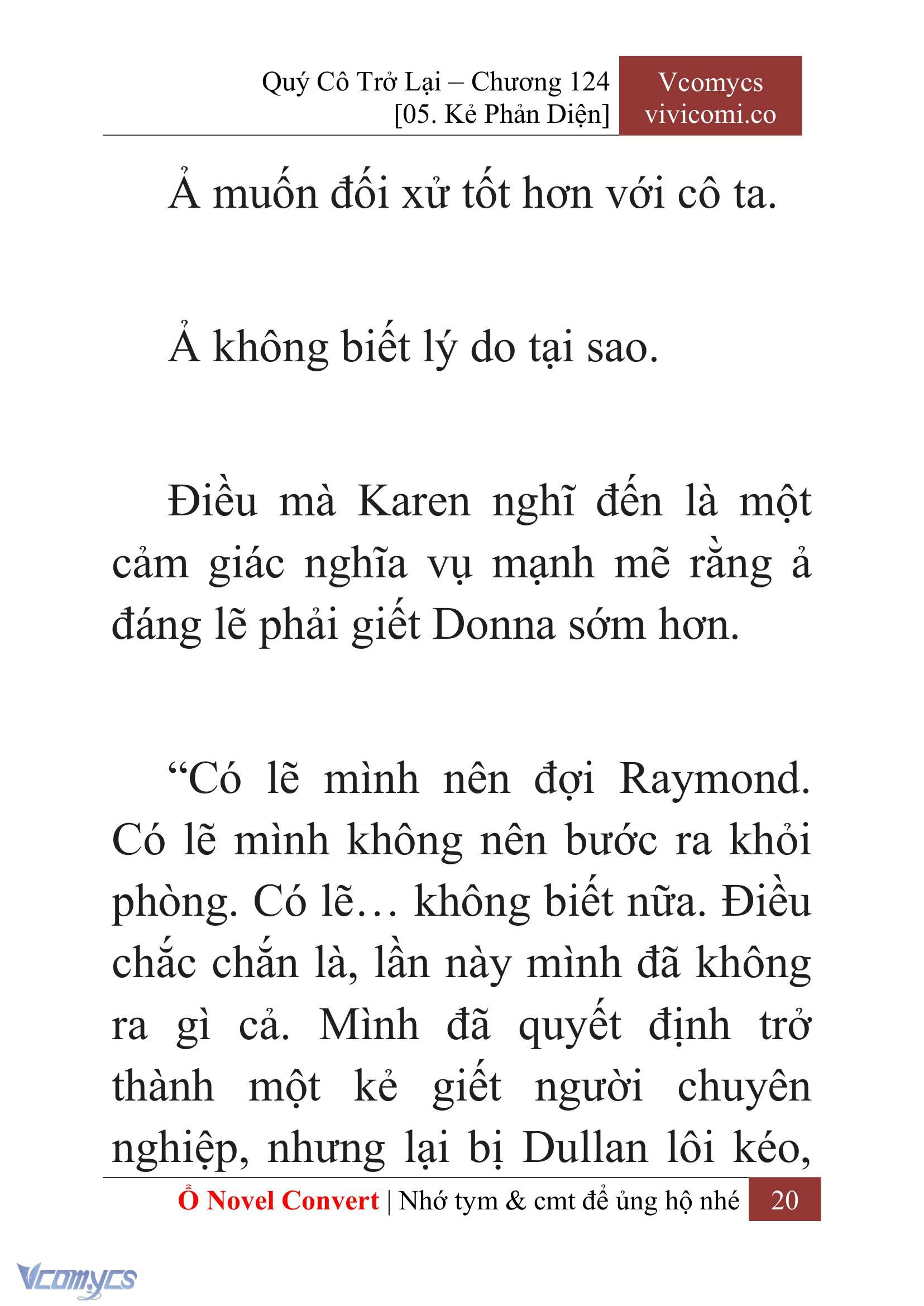 [Novel] Quý Cô Trở Lại Chap 124 - Next Chap 125