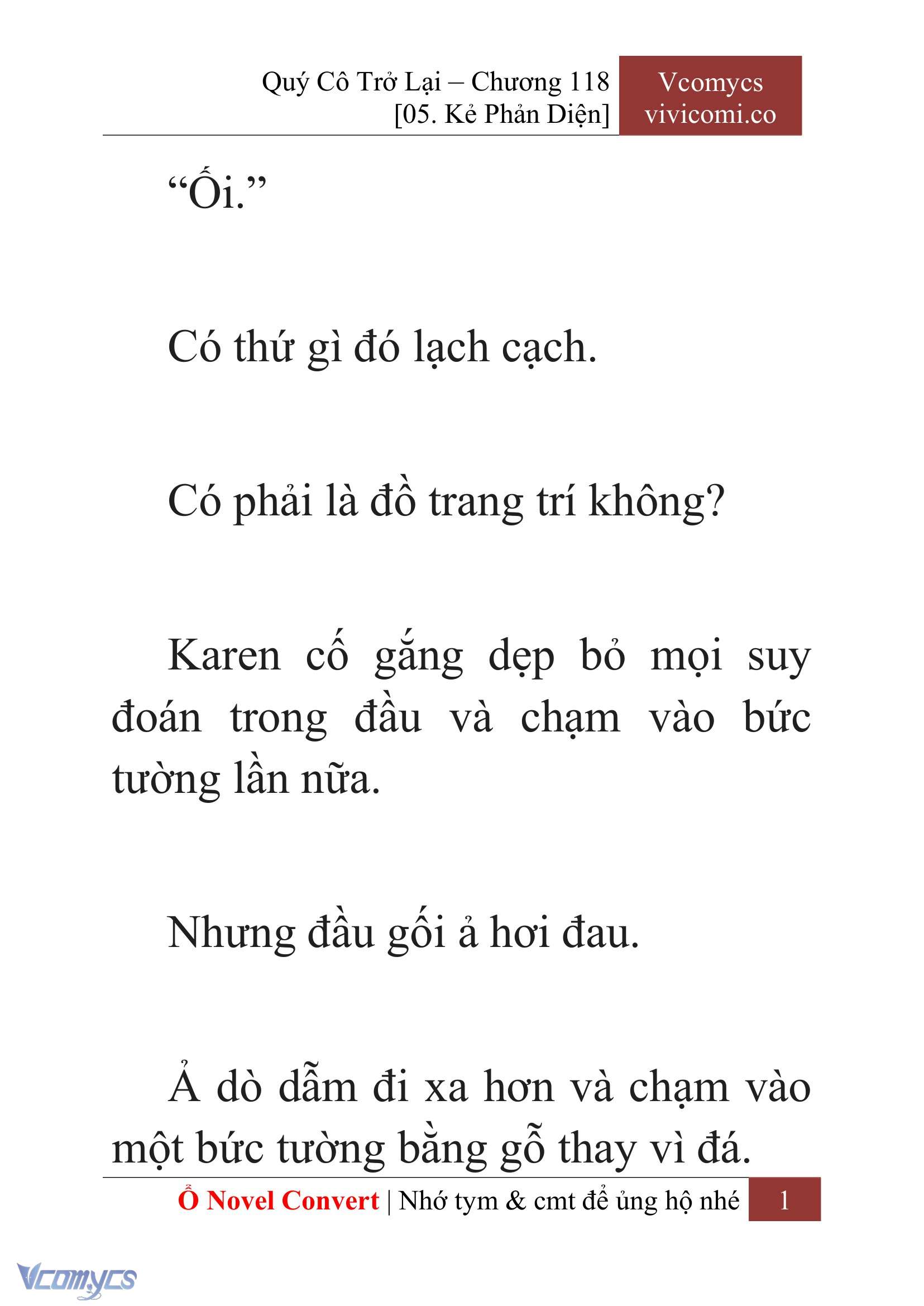 [Novel] Quý Cô Trở Lại Chap 118 - Trang 2