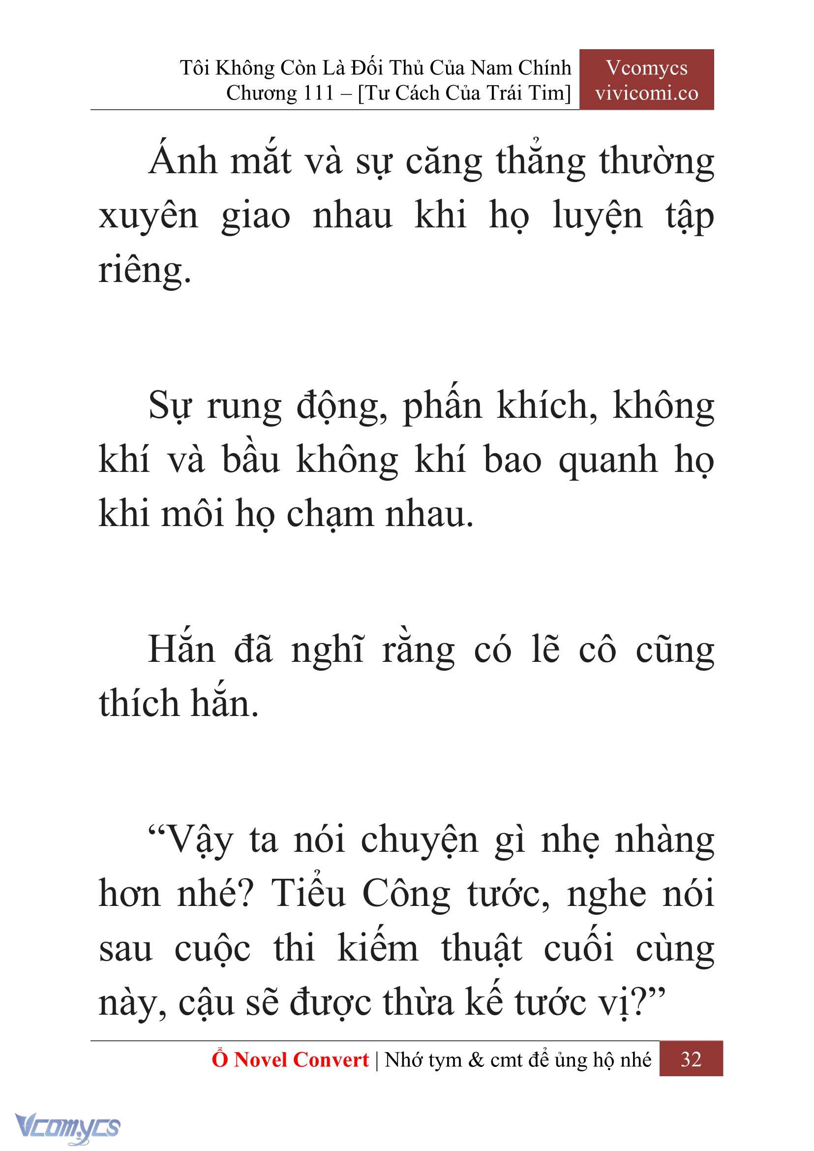 [Novel] Tôi Không Còn Là Đối Thủ Của Nam Chính Chap 111 - Trang 2