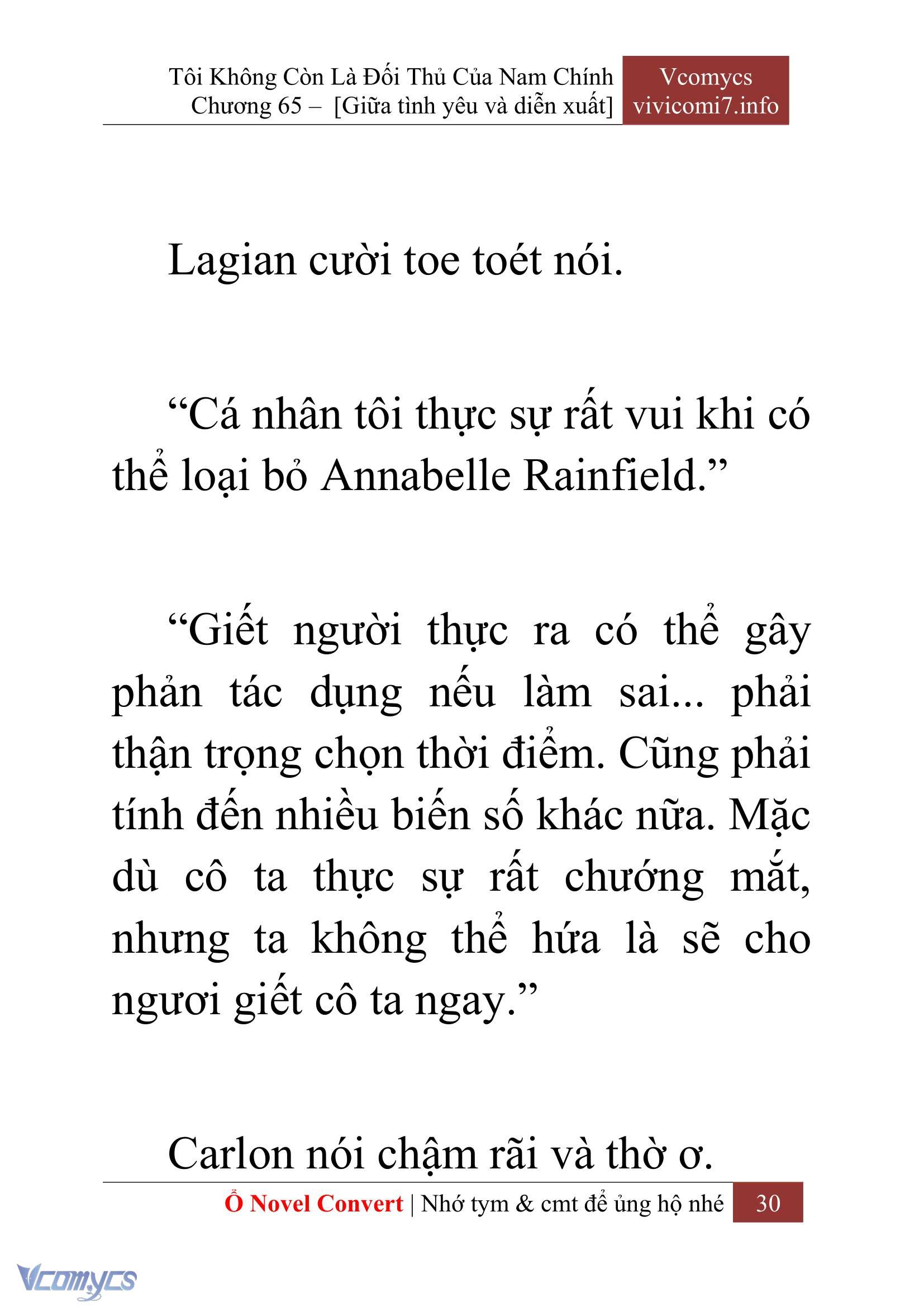 [Novel] Tôi Không Còn Là Đối Thủ Của Nam Chính Chap 65 - Trang 2