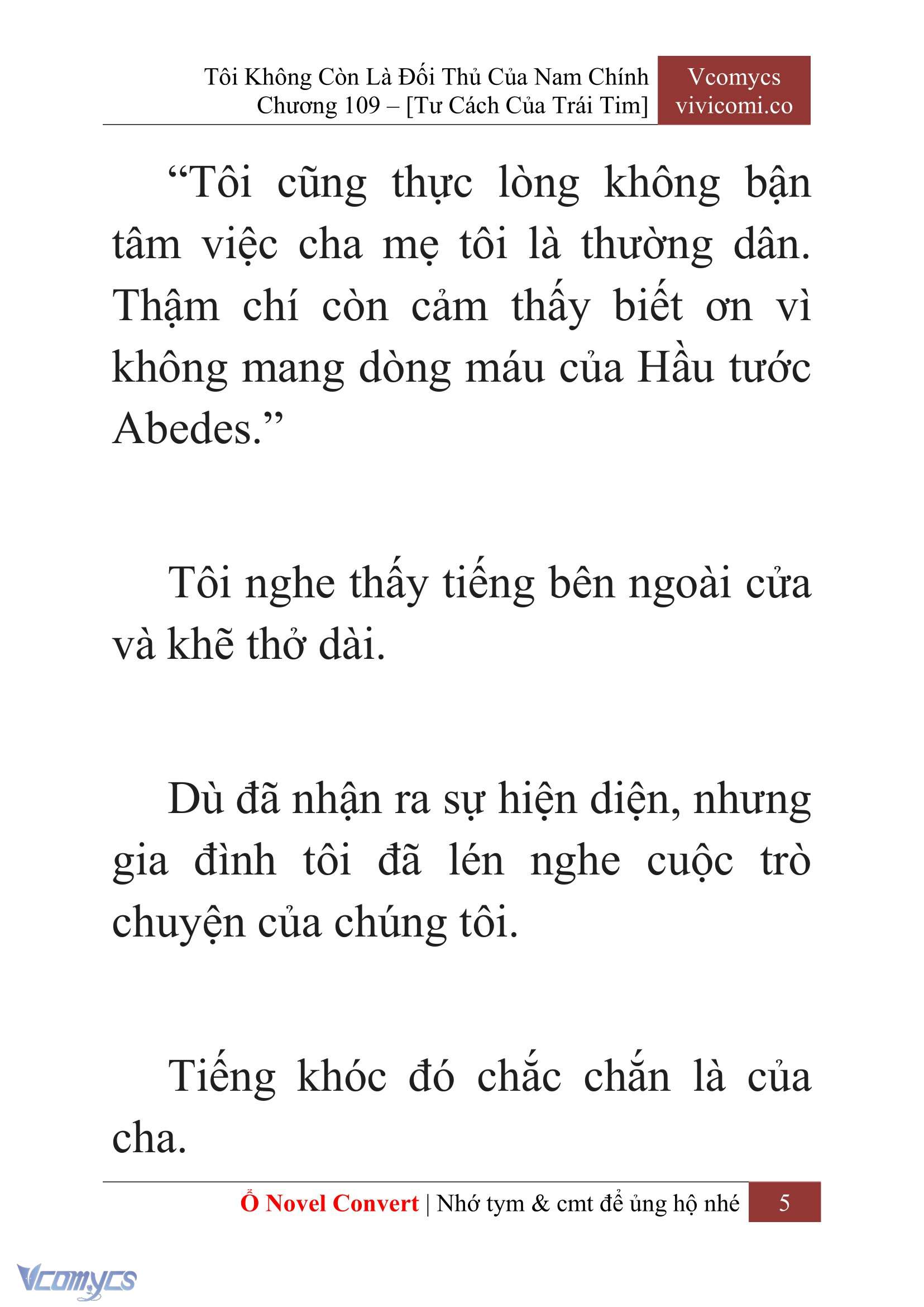 [Novel] Tôi Không Còn Là Đối Thủ Của Nam Chính Chap 109 - Trang 2