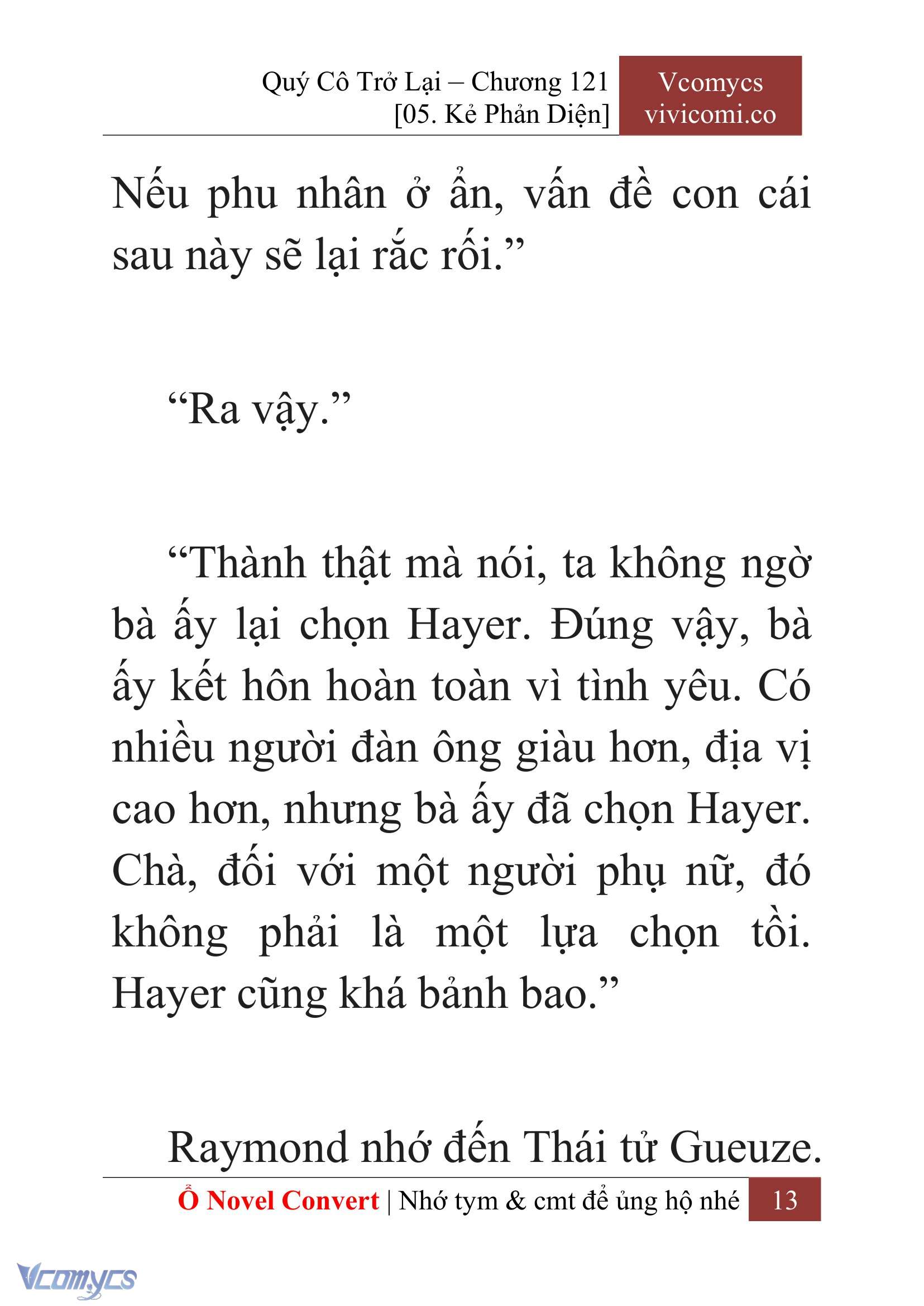 [Novel] Quý Cô Trở Lại Chap 121 - Trang 2