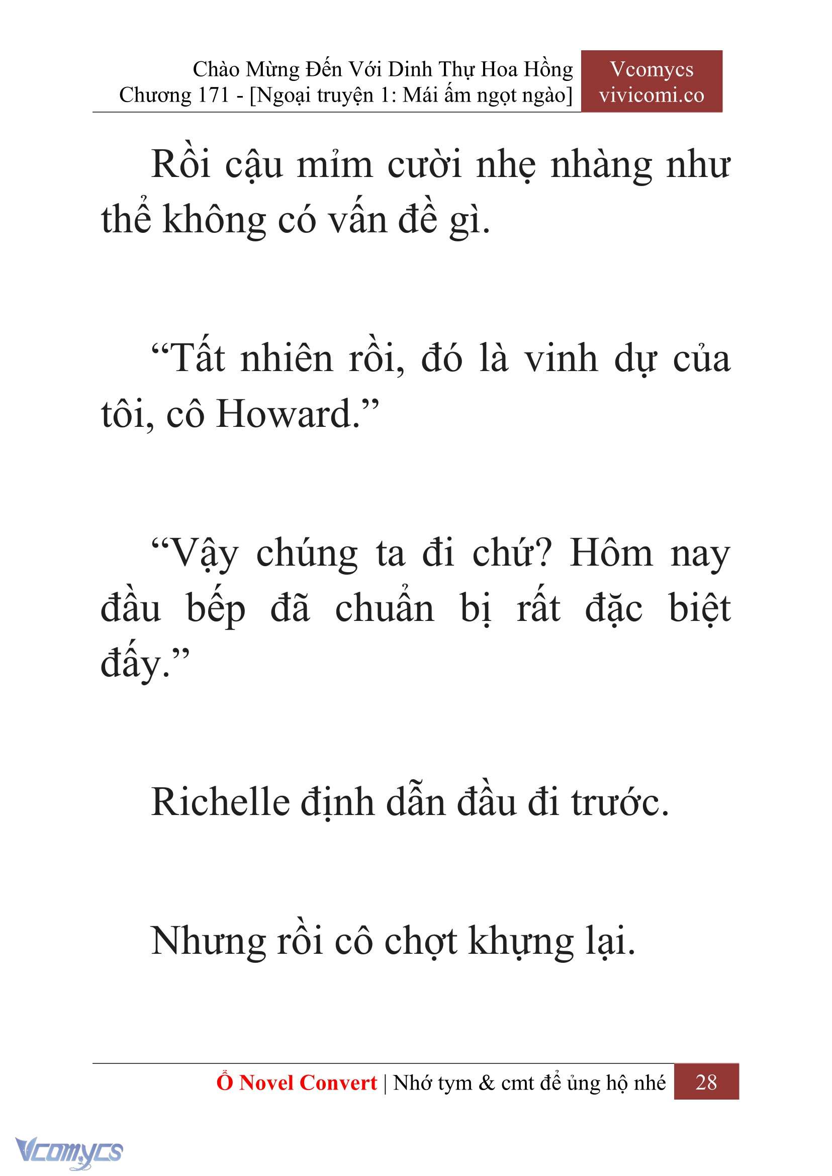 [Novel] Chào Mừng Đến Với Dinh Thự Hoa Hồng Chap 171 - Trang 2
