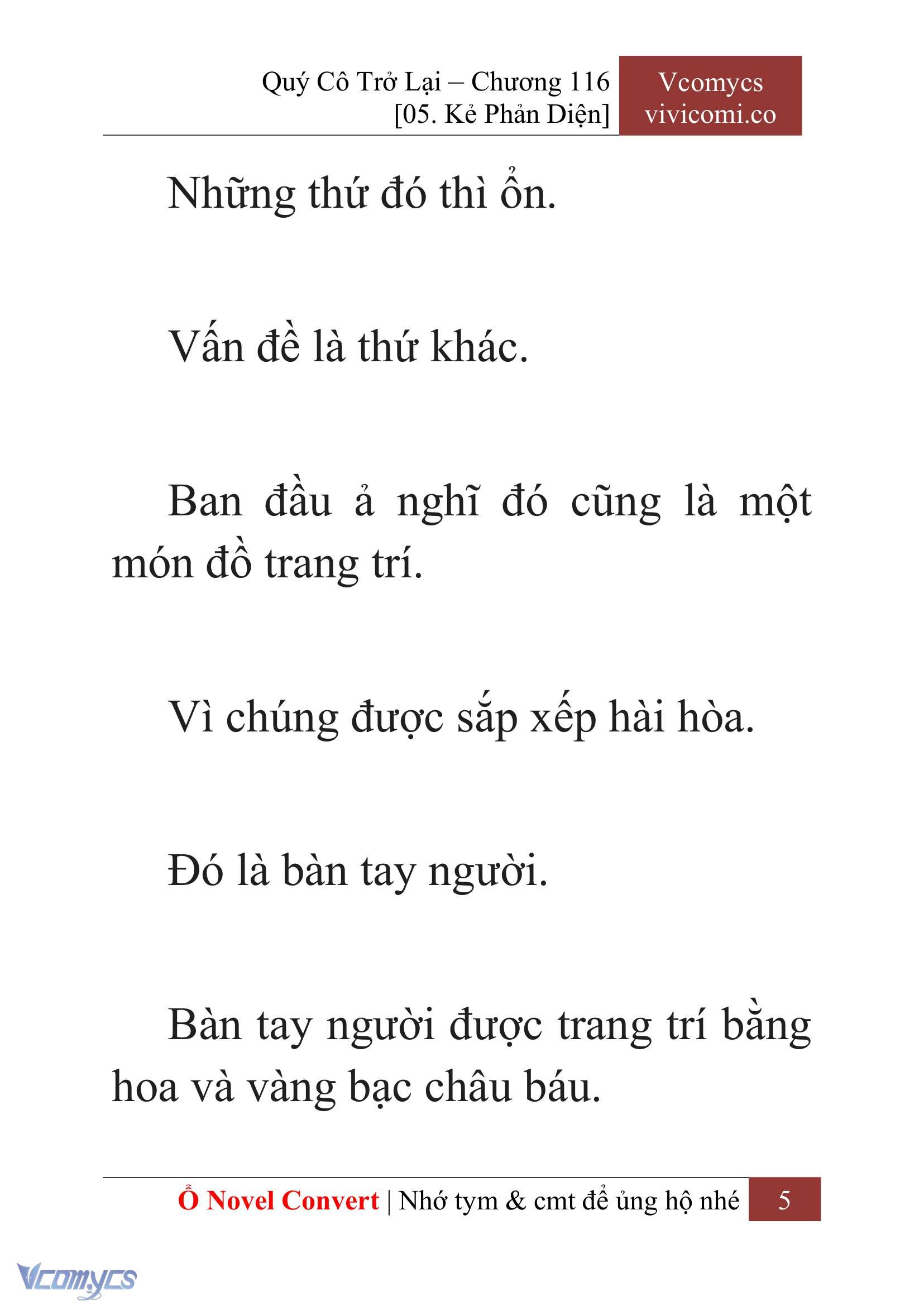 [Novel] Quý Cô Trở Lại Chap 116 - Trang 2