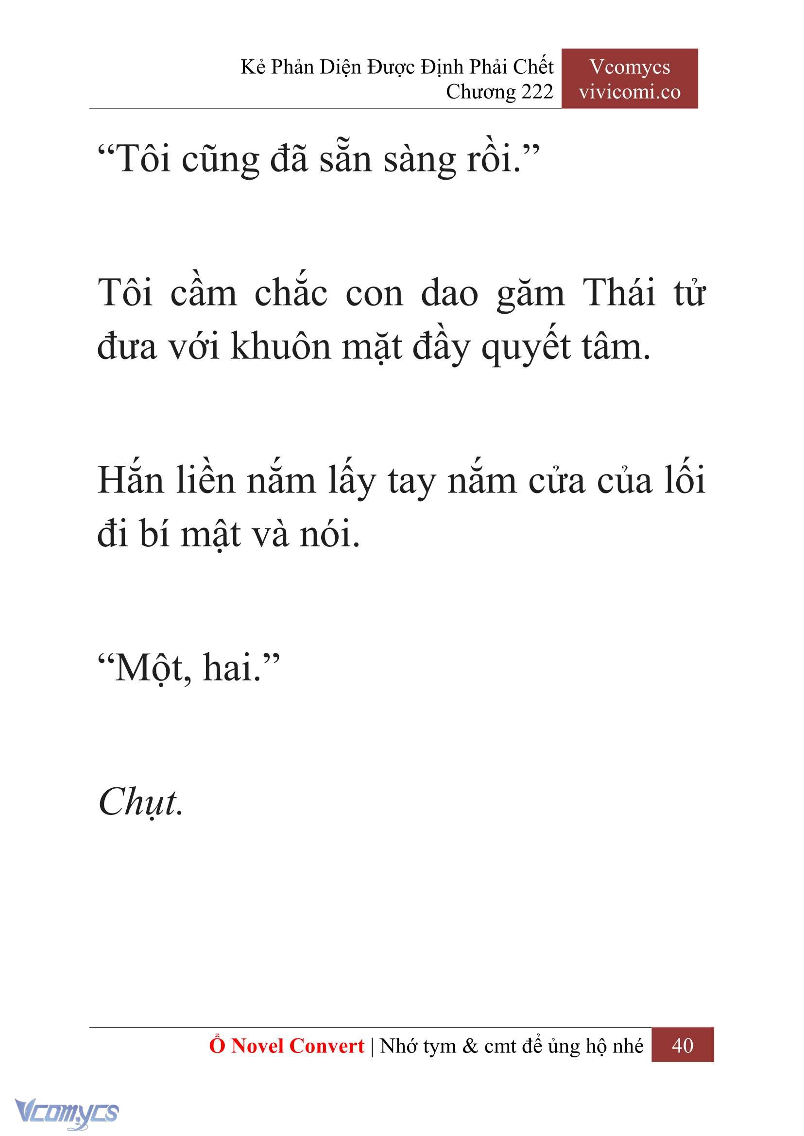 [Novel] Kẻ Phản Diện Được Định Phải Chết Chap 222 - Next Chap 223