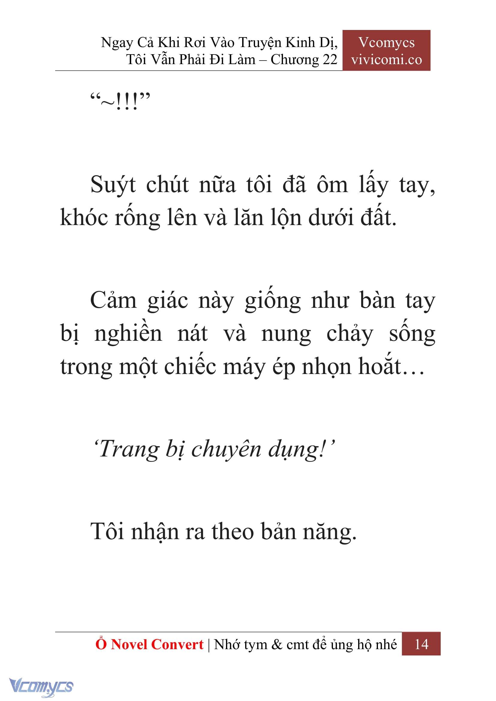 [Novel] Ngay Cả Khi Rơi Vào Truyện Kinh Dị, Tôi Vẫn Phải Đi Làm Chap 22 - Trang 2
