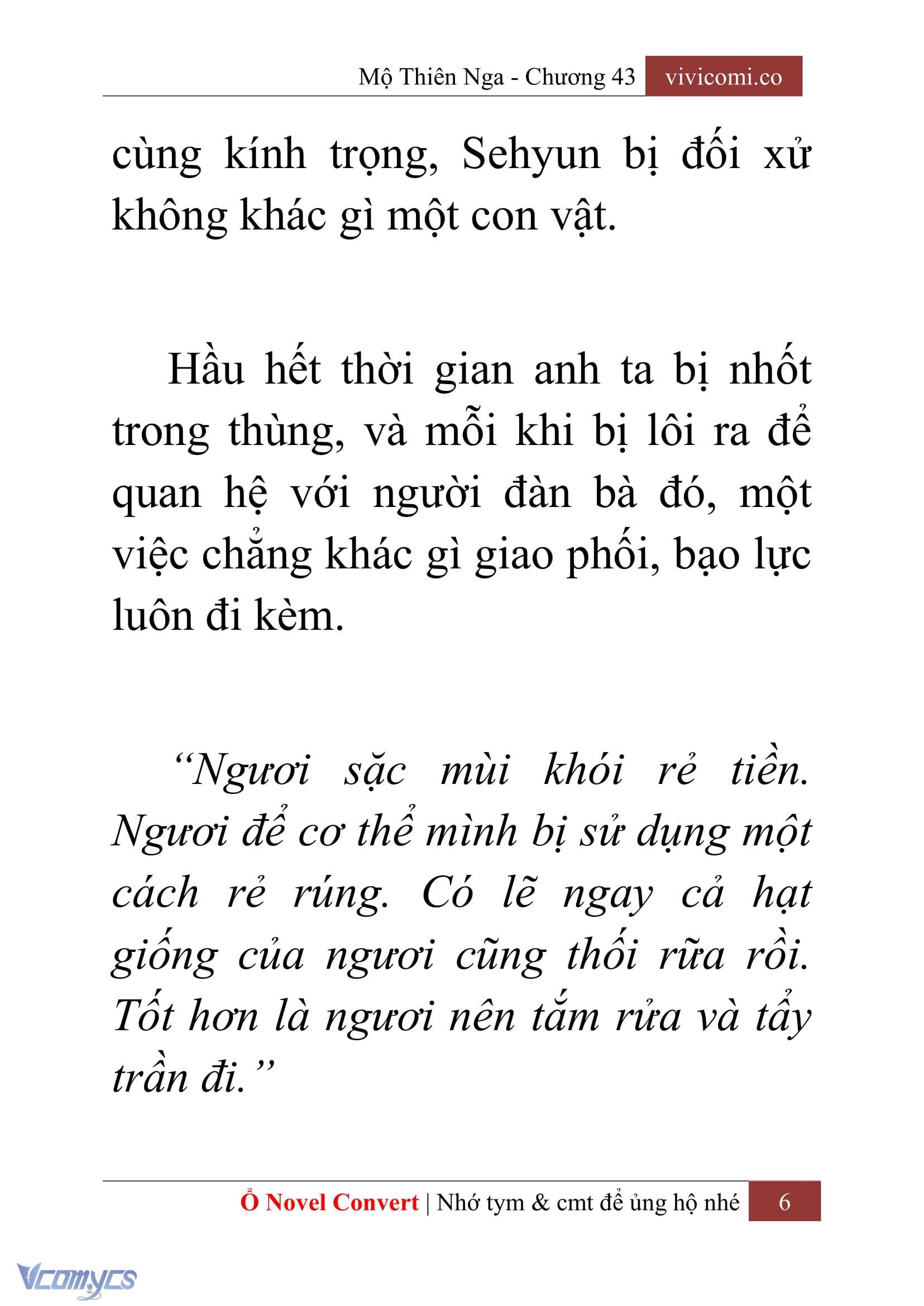 [Novel] Mộ Thiên Nga Chap 43 - Trang 2