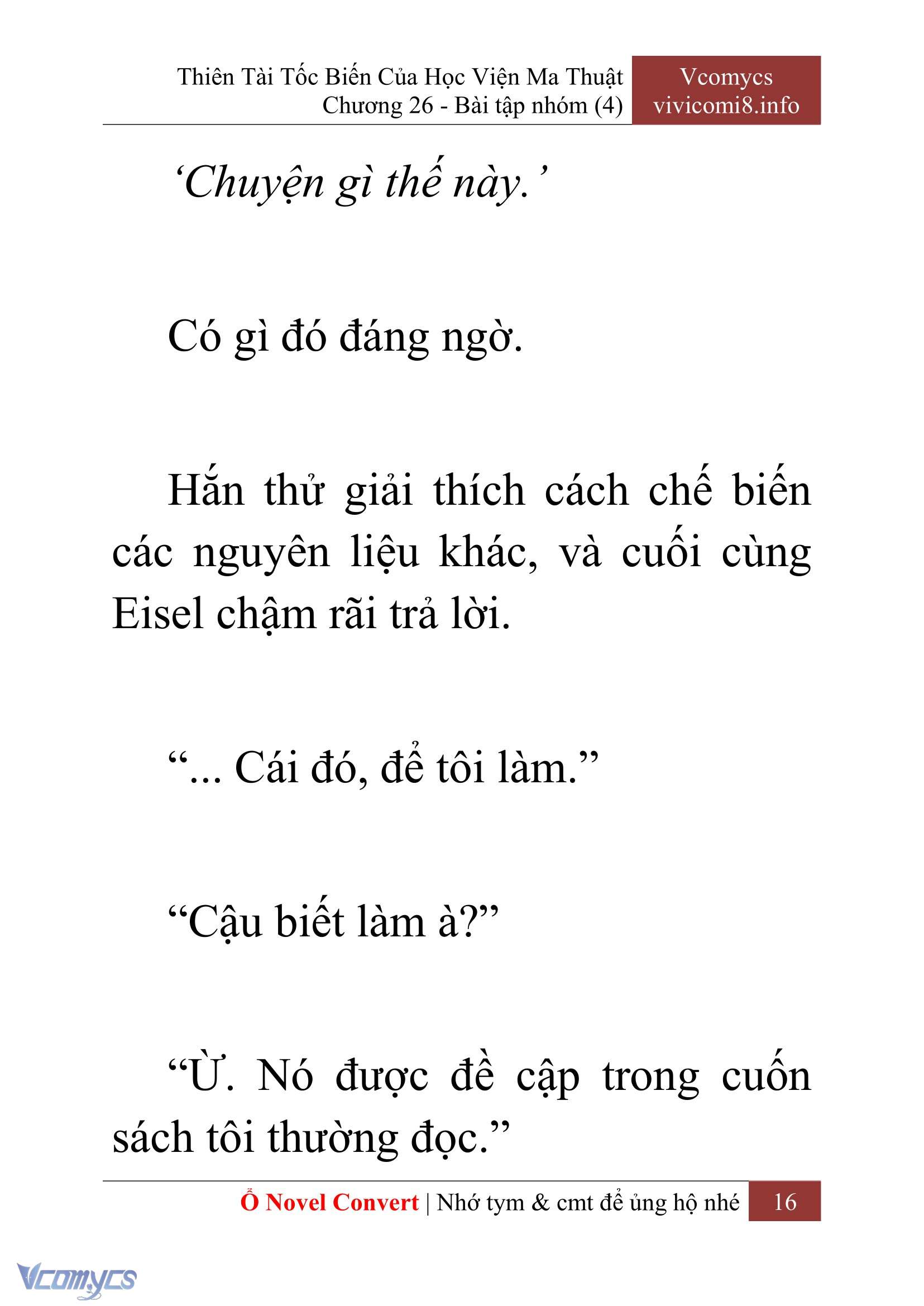 [Novel] Thiên Tài Tốc Biến Của Học Viện Ma Thuật Chap 26 - Trang 2