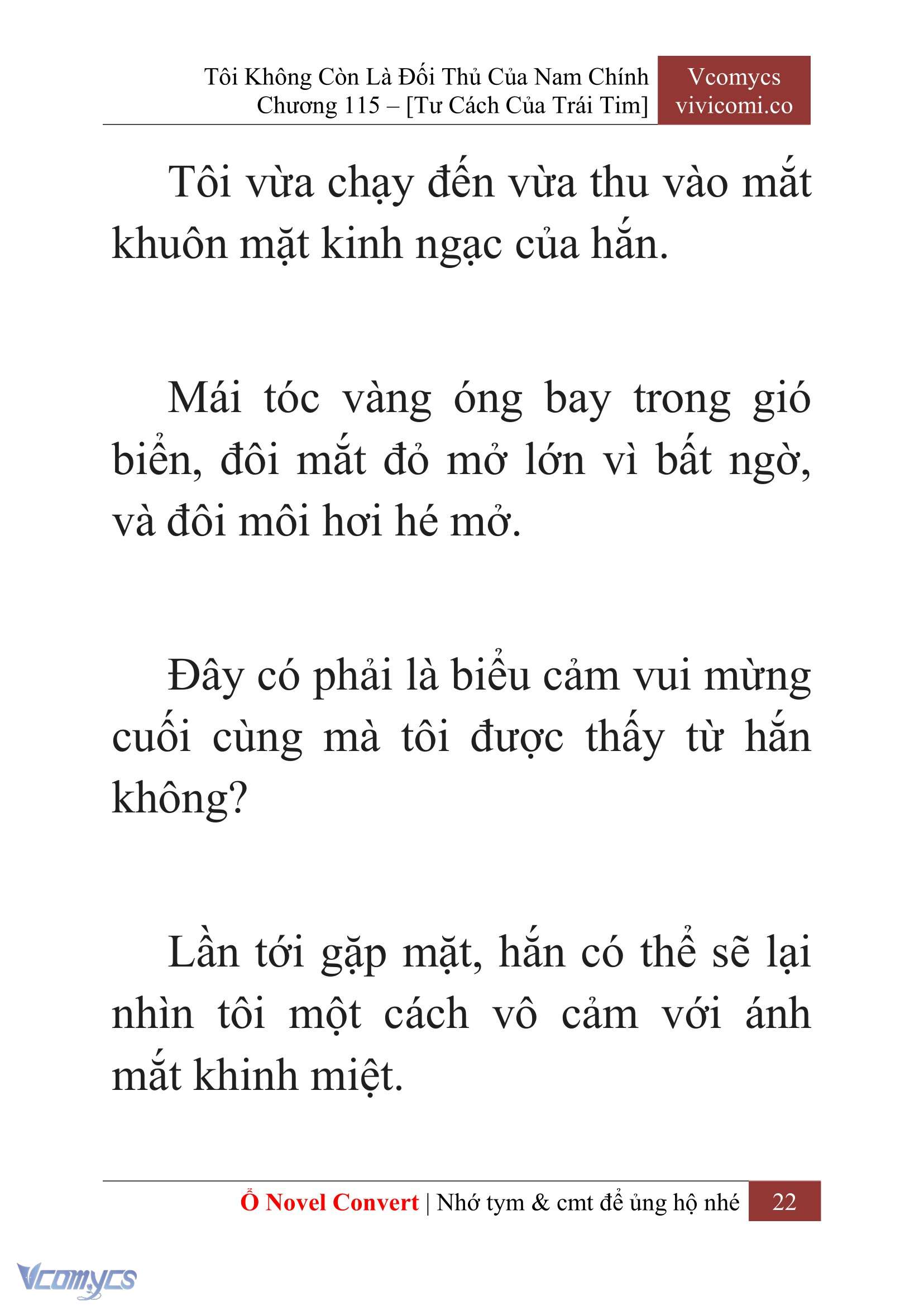 [Novel] Tôi Không Còn Là Đối Thủ Của Nam Chính Chap 115 - Trang 2