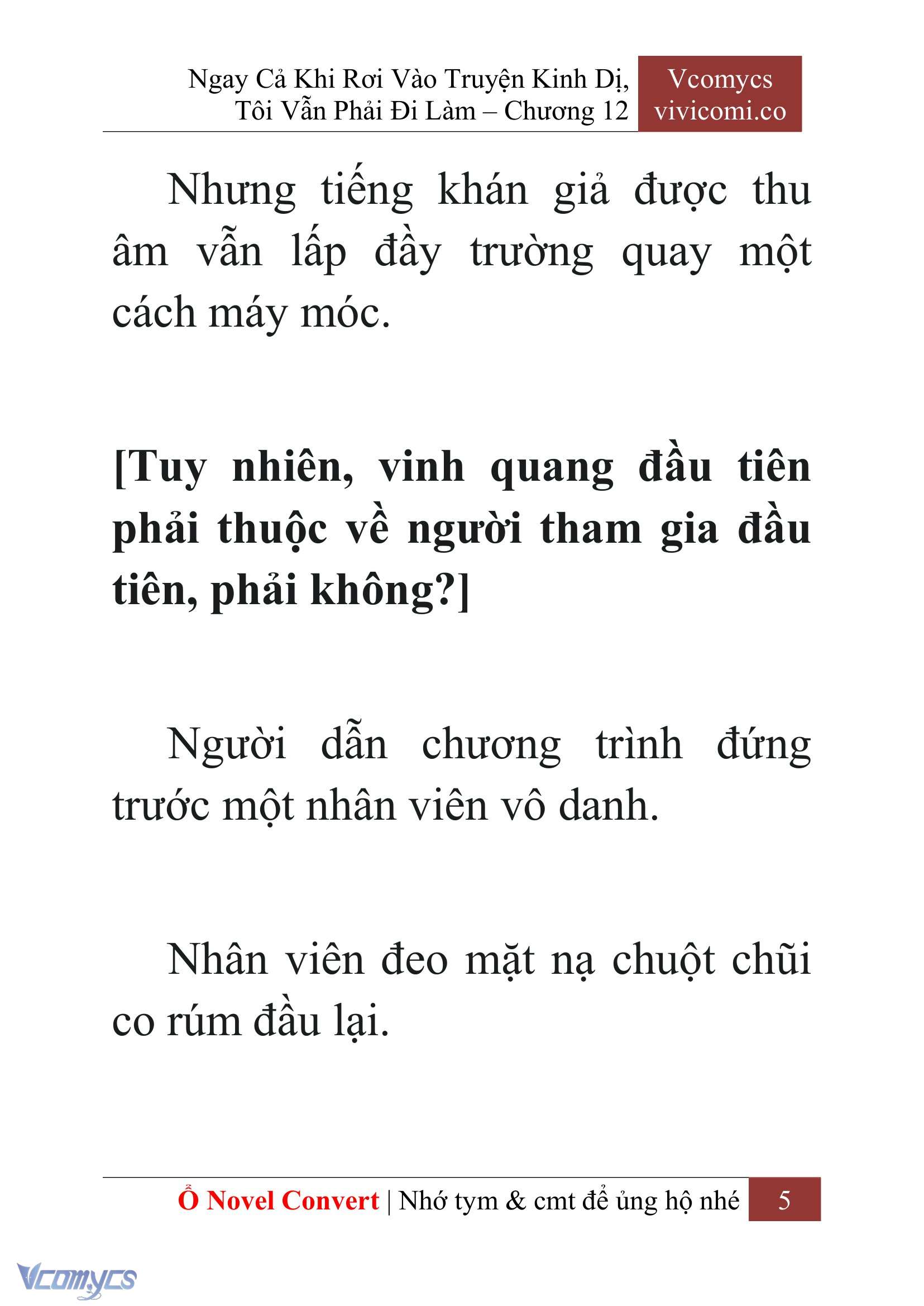 [Novel] Ngay Cả Khi Rơi Vào Truyện Kinh Dị, Tôi Vẫn Phải Đi Làm Chap 12 - Trang 2