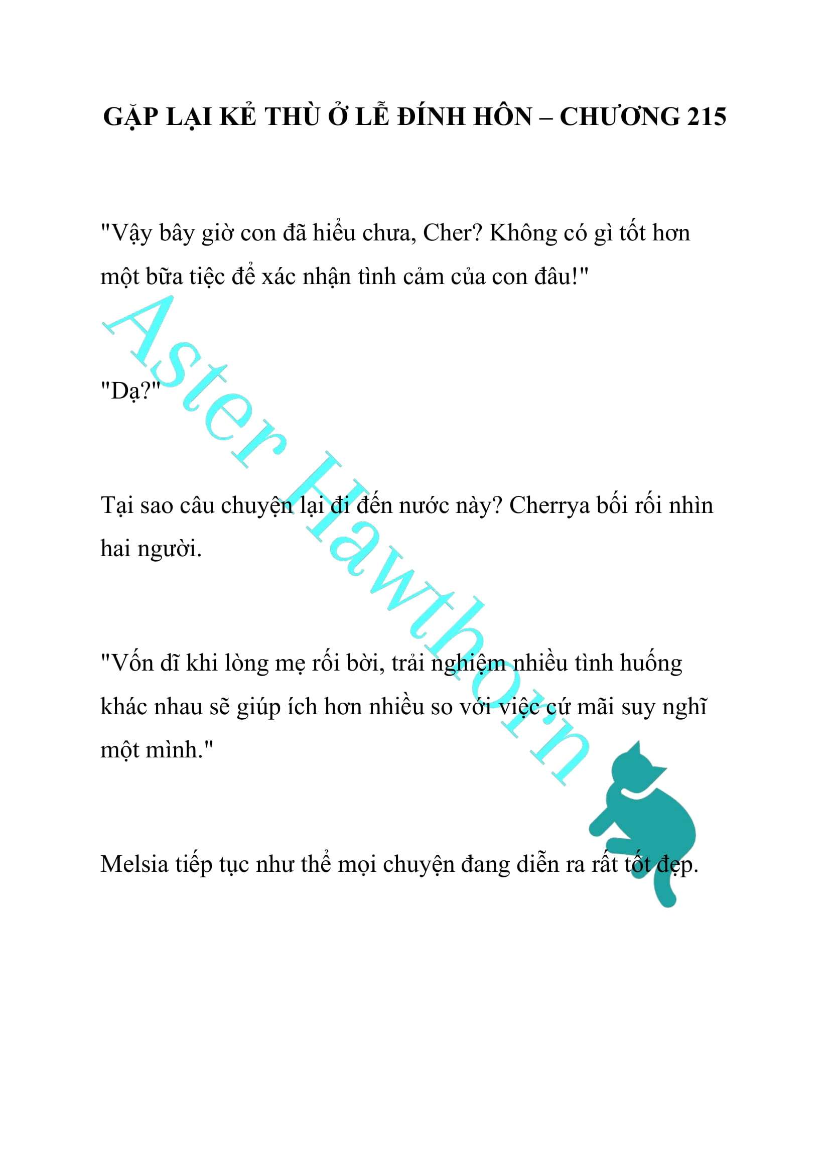 [NOVEL] Gặp Lại Kẻ Thù Ở Lễ Đính Hôn Chap 215 - Trang 2