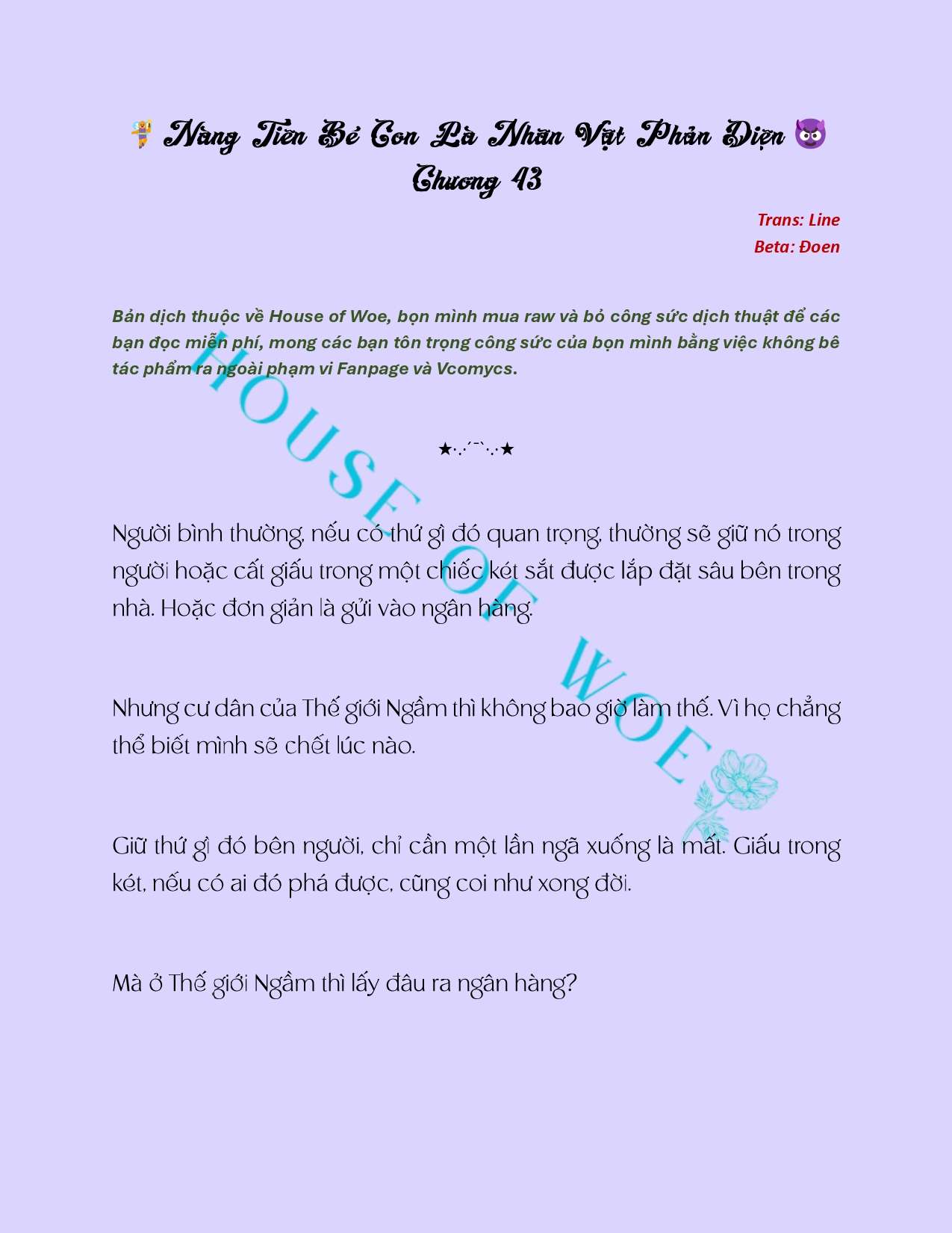 [NOVEL] NÀNG TIÊN BÉ CON LÀ NHÂN VẬT PHẢN DIỆN Chap 43 - Trang 2