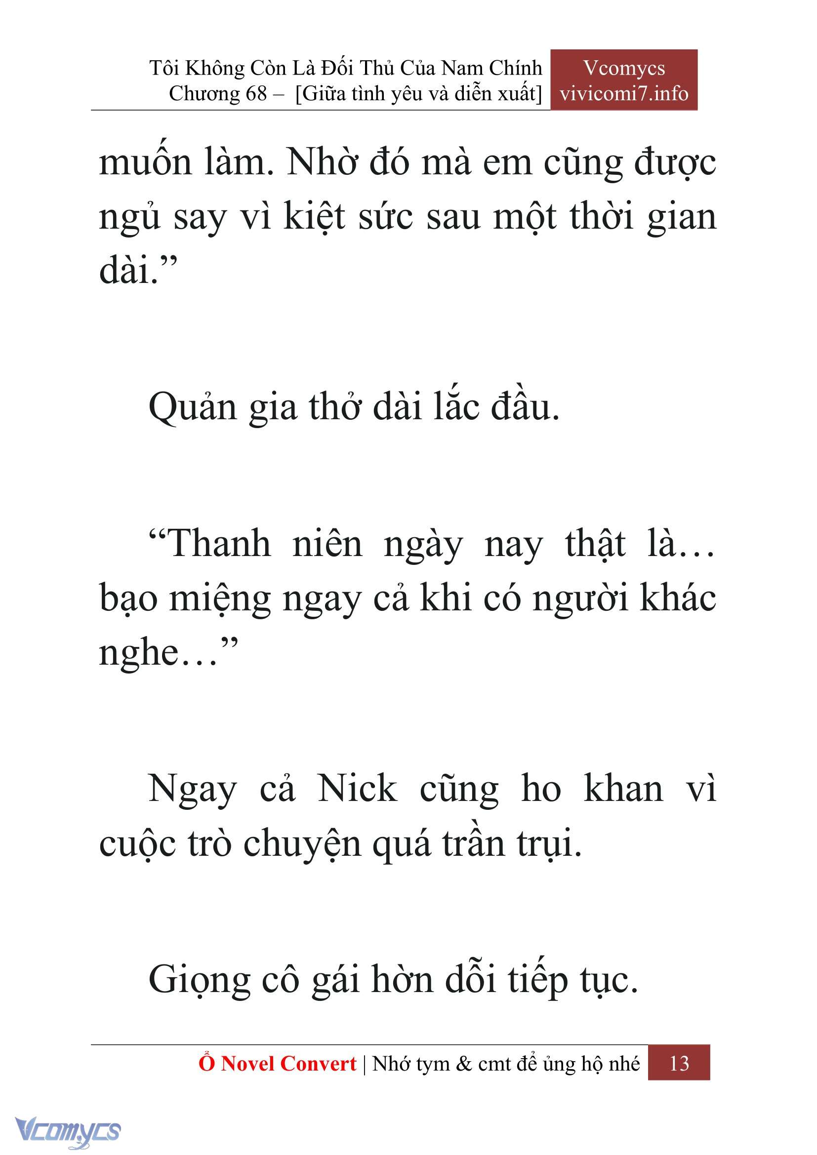 [Novel] Tôi Không Còn Là Đối Thủ Của Nam Chính Chap 68 - Trang 2