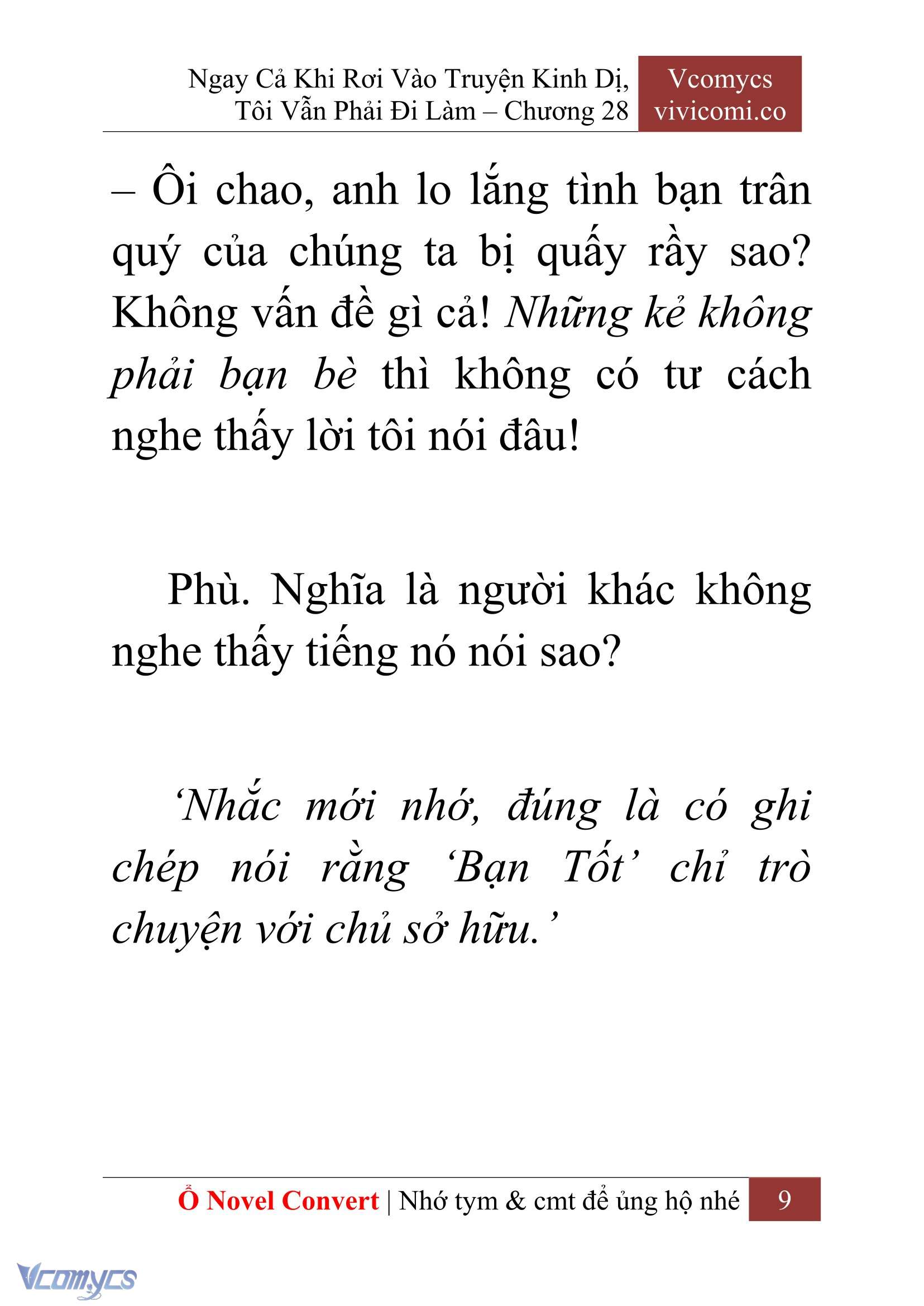 [Novel] Ngay Cả Khi Rơi Vào Truyện Kinh Dị, Tôi Vẫn Phải Đi Làm Chap 28 - Trang 2