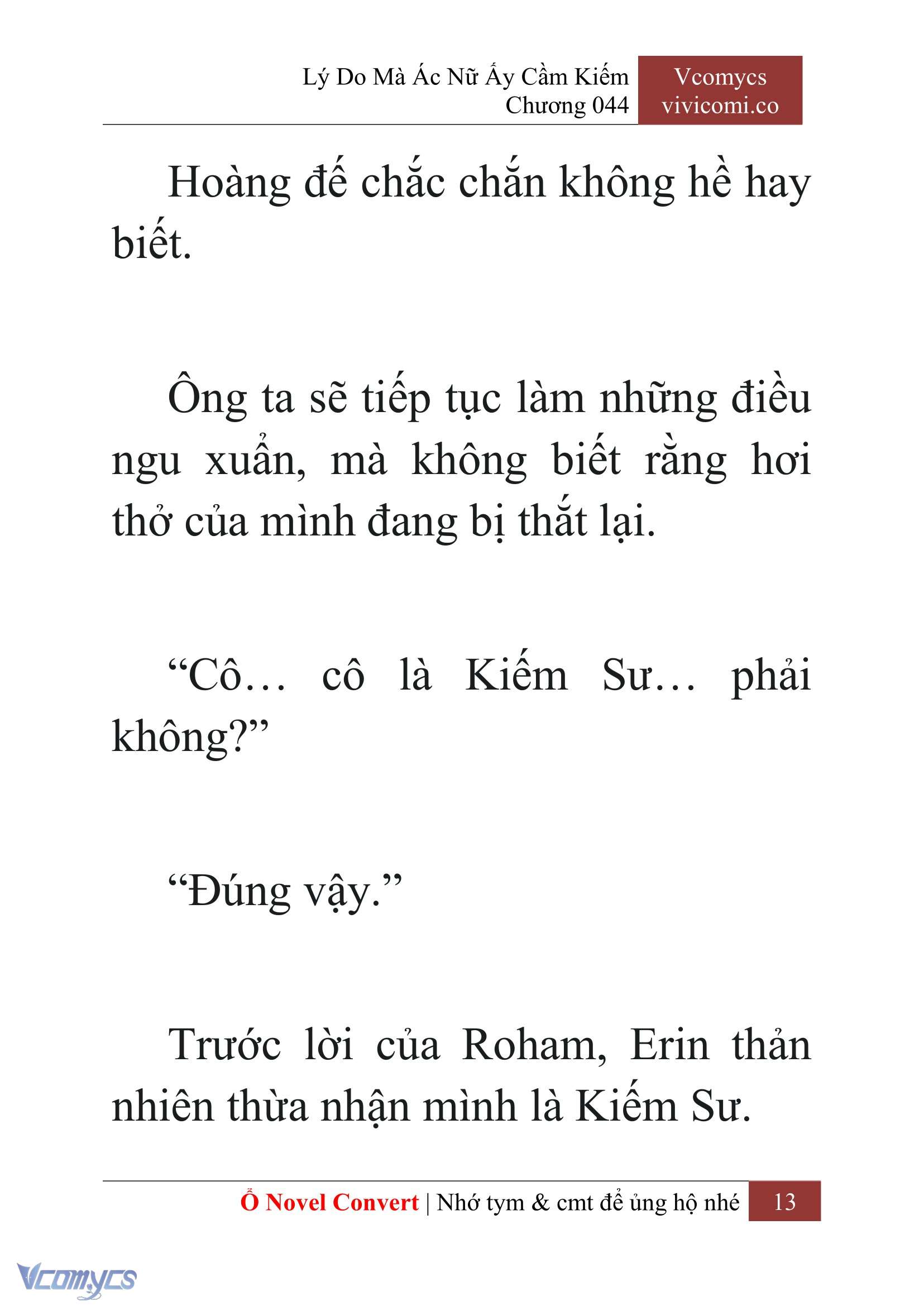 [Novel] Lý Do Mà Ác Nữ Ấy Cầm Kiếm Chap 44 - Trang 2