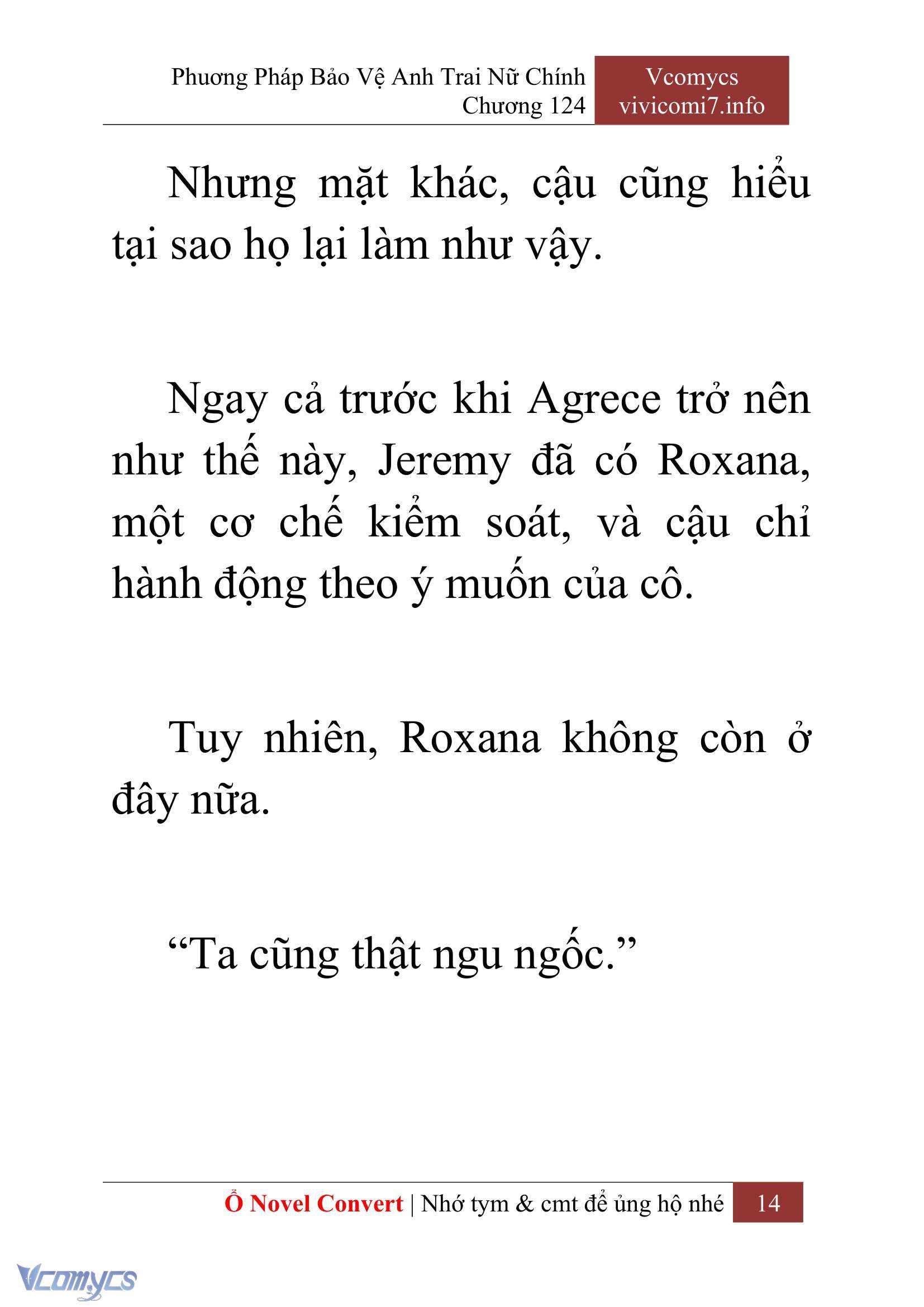 [Novel] Phương Pháp Bảo Vệ Anh Trai Nữ Chính Chap 124 - Trang 2