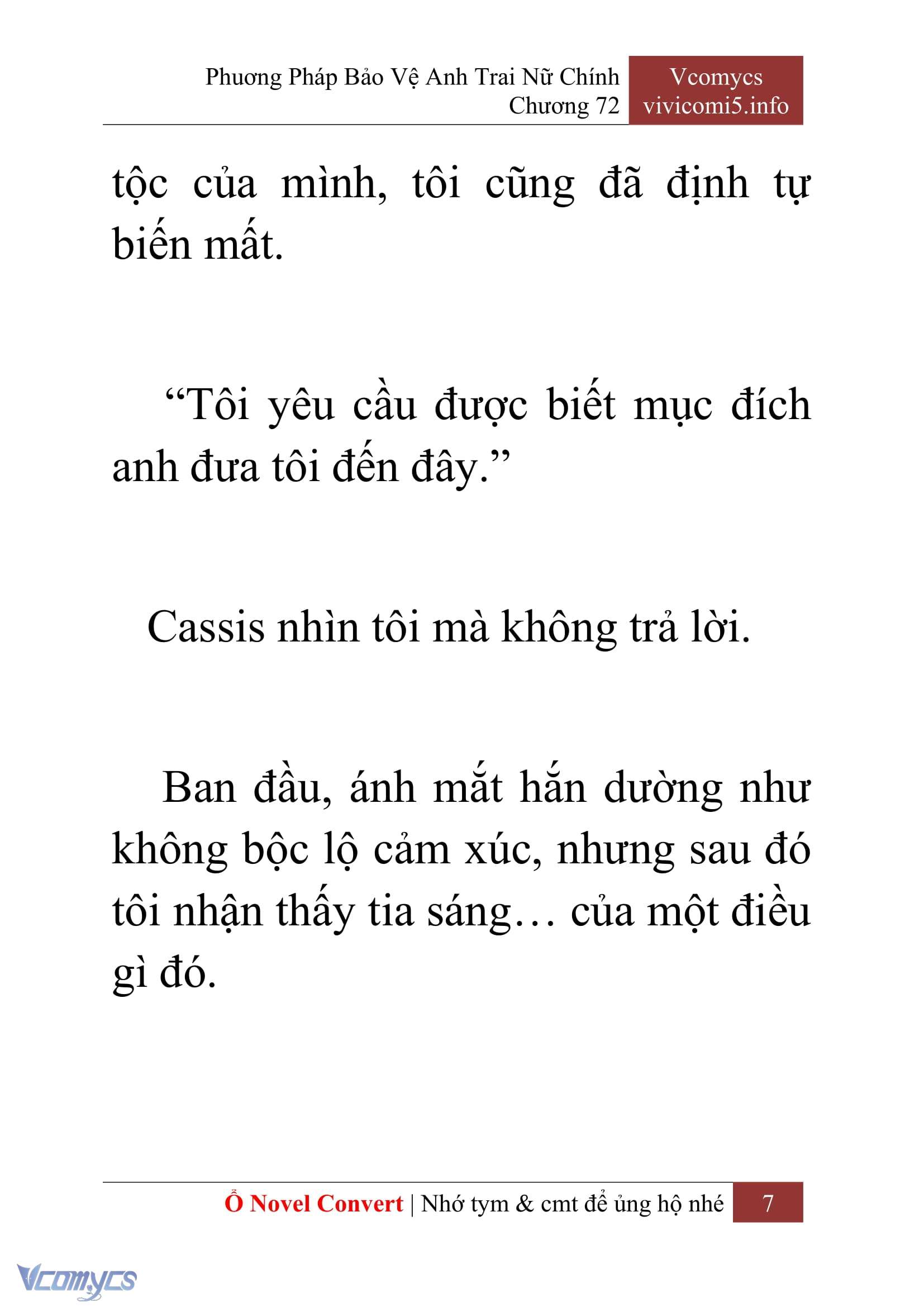 [Novel] Phương Pháp Bảo Vệ Anh Trai Nữ Chính Chap 72 - Trang 2