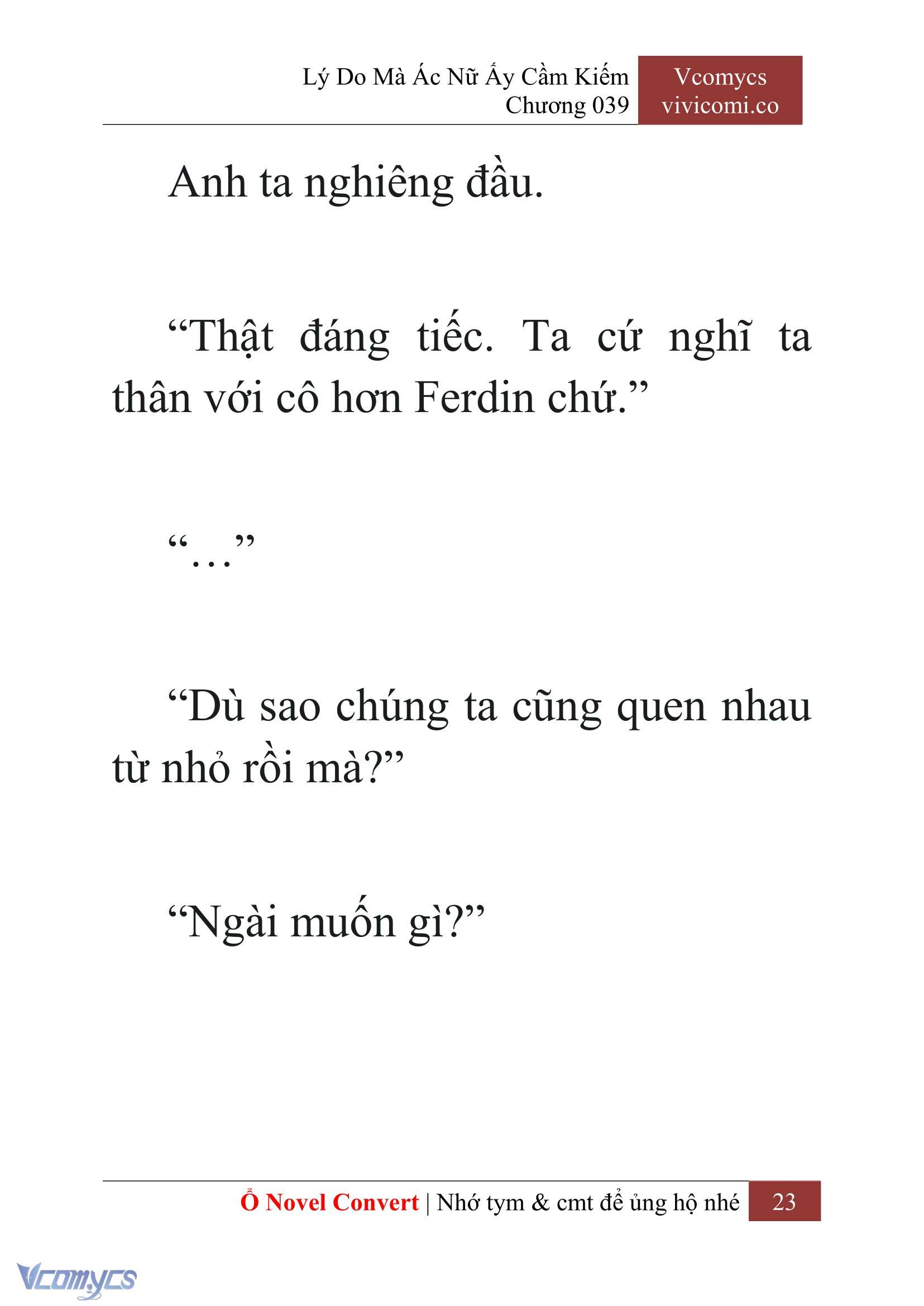 [Novel] Lý Do Mà Ác Nữ Ấy Cầm Kiếm Chap 39 - Trang 2