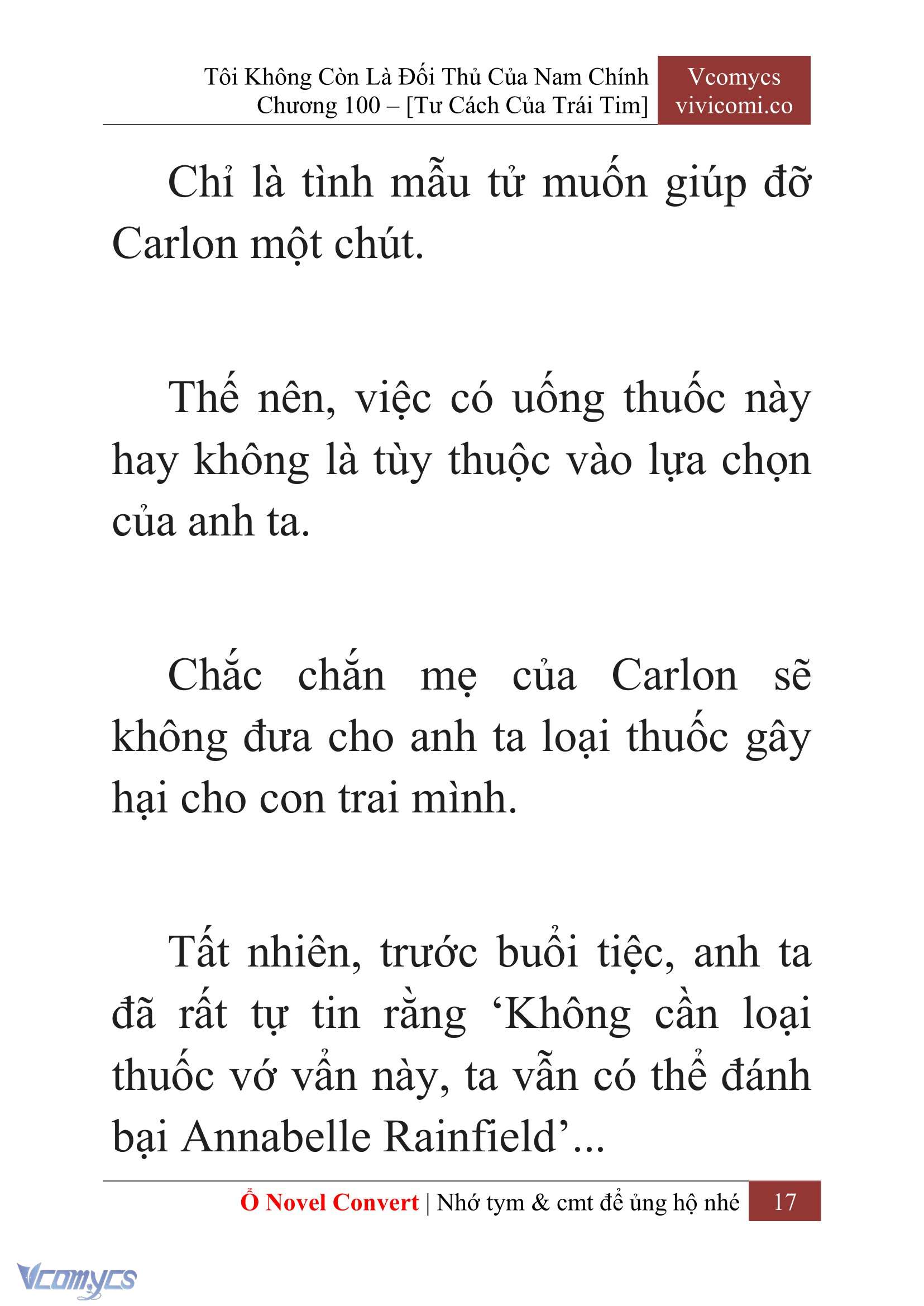 [Novel] Tôi Không Còn Là Đối Thủ Của Nam Chính Chap 100 - Trang 2