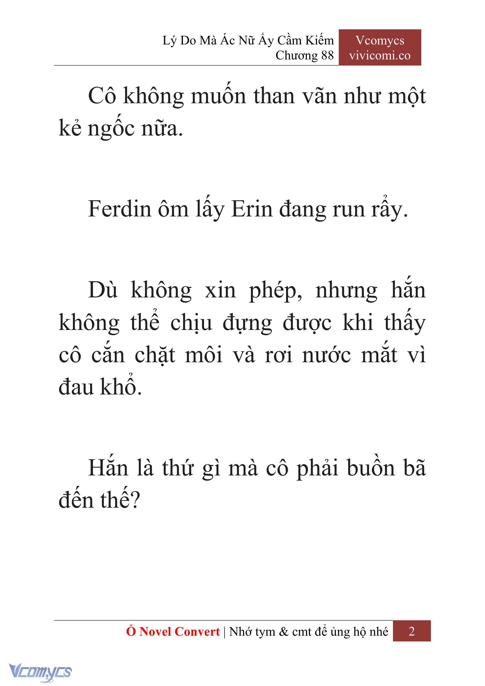 [Novel] Lý Do Mà Ác Nữ Ấy Cầm Kiếm Chap 88 - Trang 2