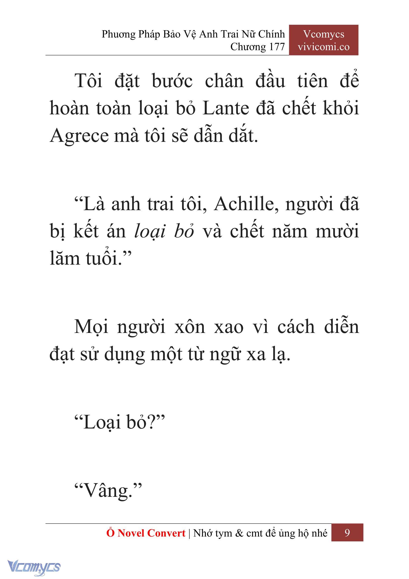 [Novel] Phương Pháp Bảo Vệ Anh Trai Nữ Chính Chap 177 - Trang 2