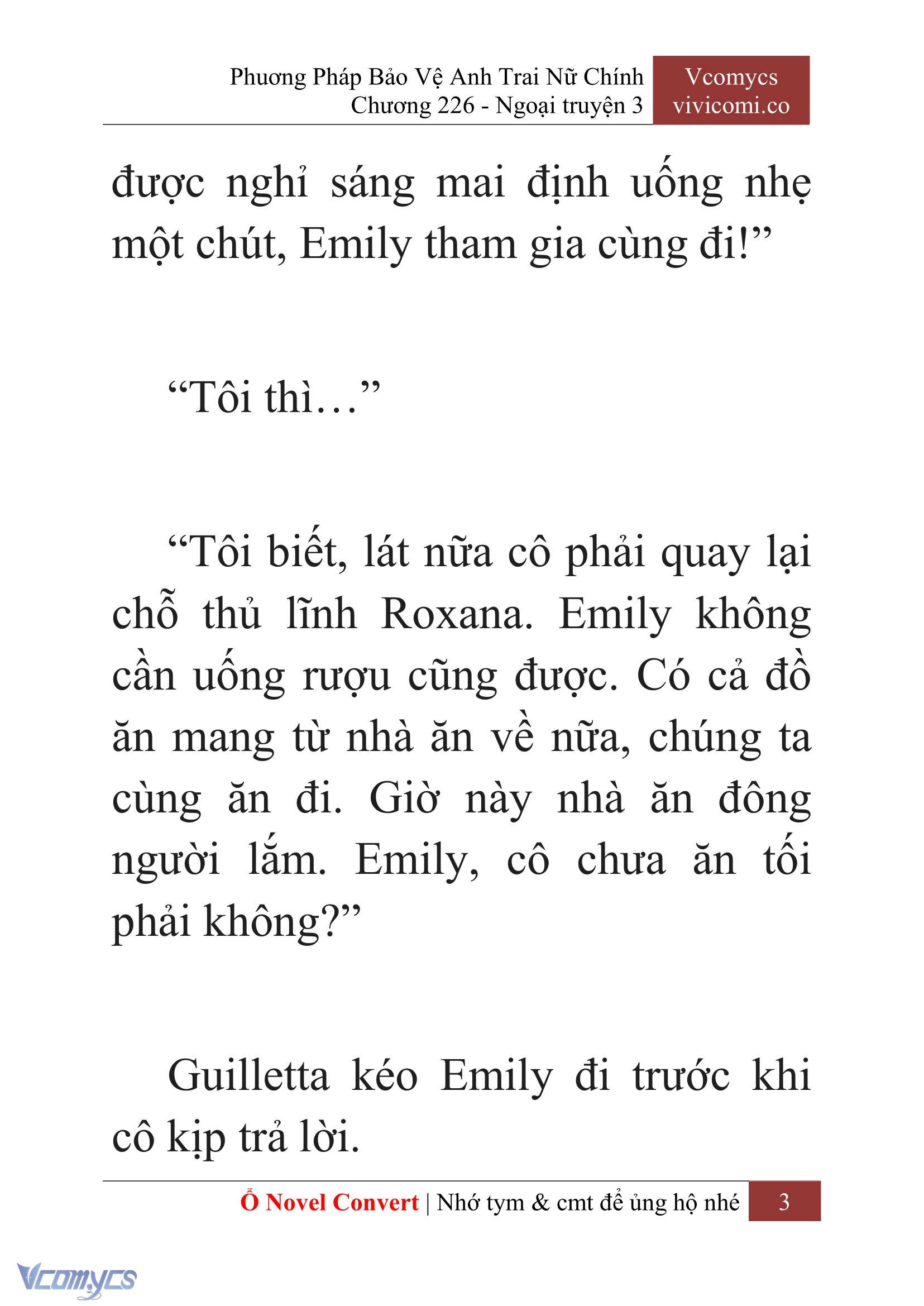 [Novel] Phương Pháp Bảo Vệ Anh Trai Nữ Chính Chap 226 - Next Chap 227