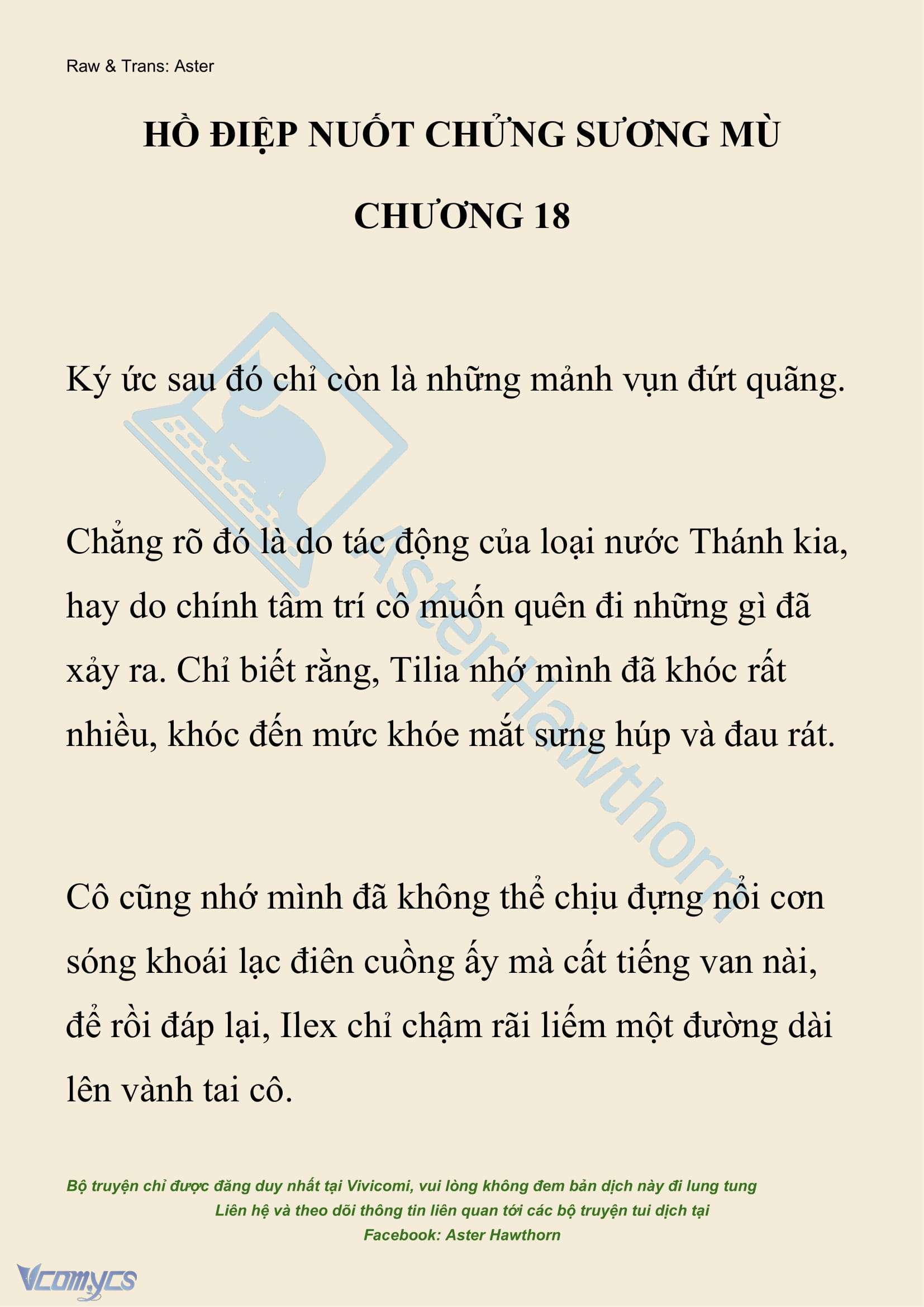 [NOVEL] Hồ Điệp Nuốt Chửng Sương Mù Chap 18 - Trang 2